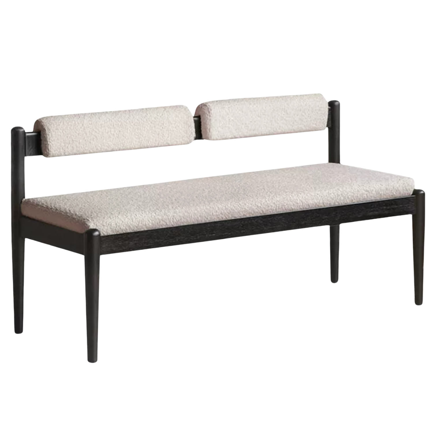 Oak, Ash Solid Wood Bench With Backrest