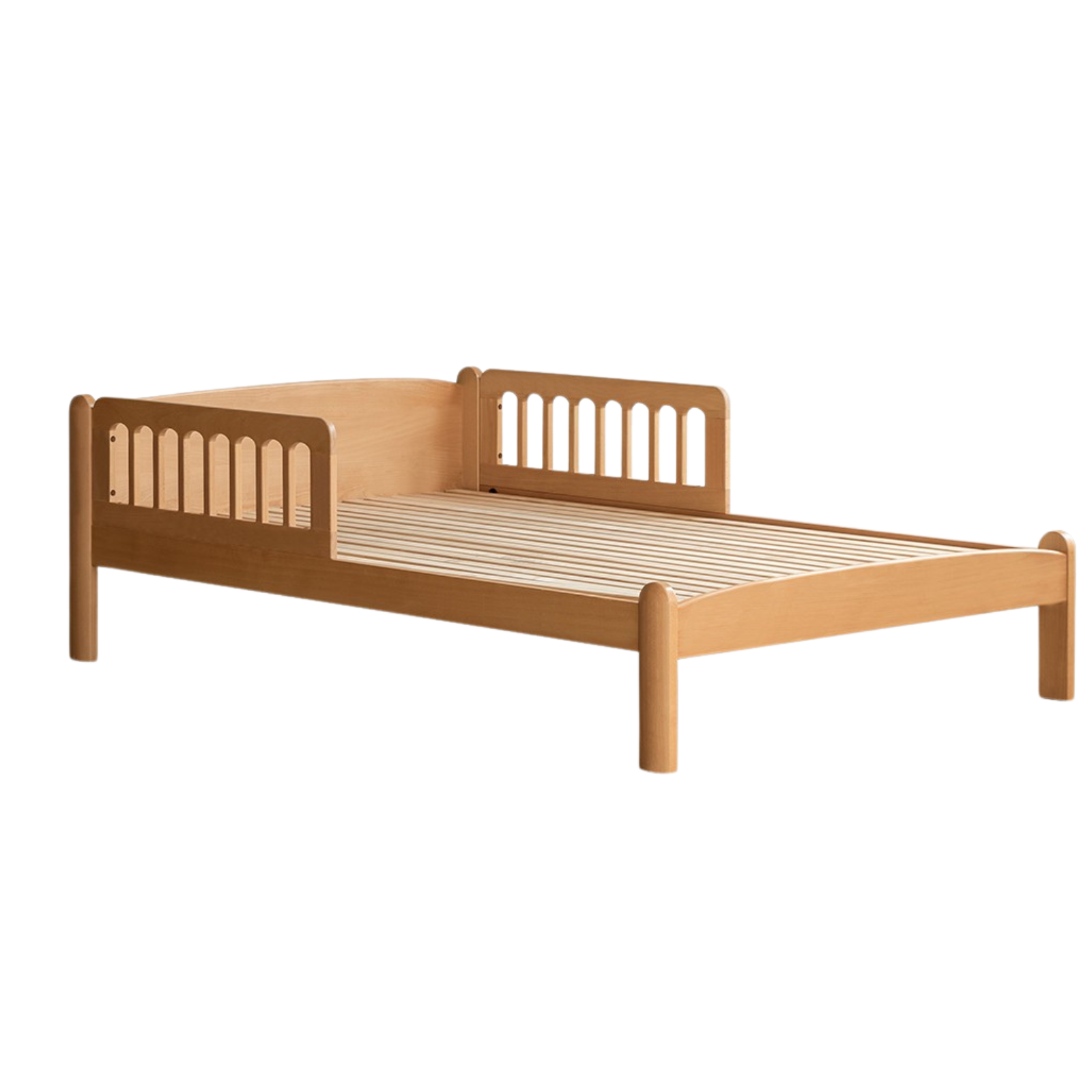 Beech solid wood children's bunk bed.