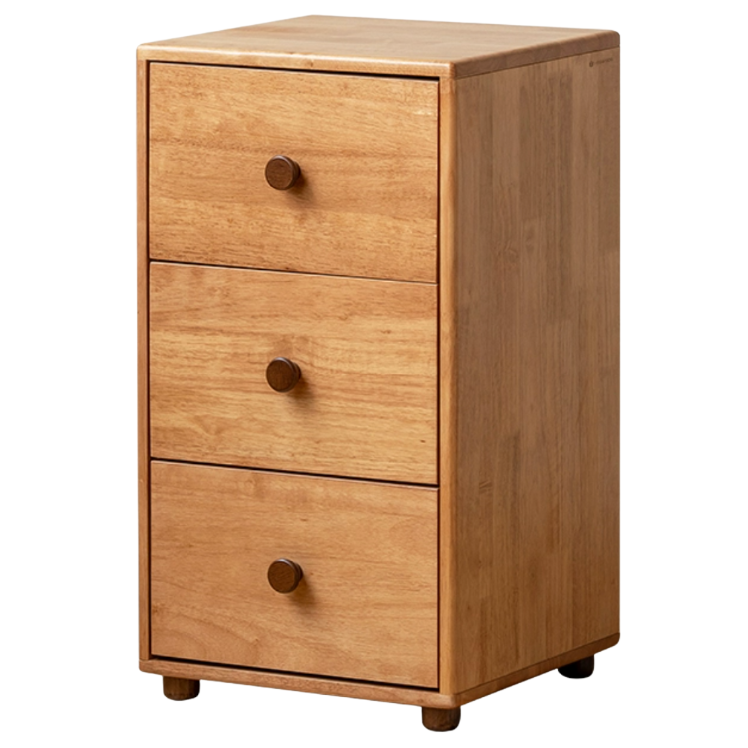 Beech, Solid Rubberwood Children's Bucket Cabinet