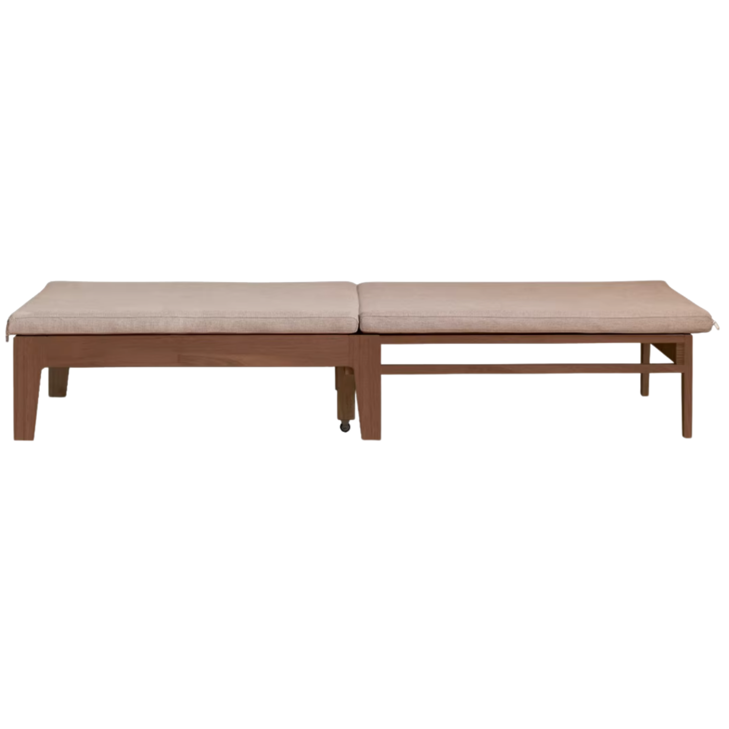 Oak, Beech, Solid Rubberwood Folding Single Retractable Sofa Bed.