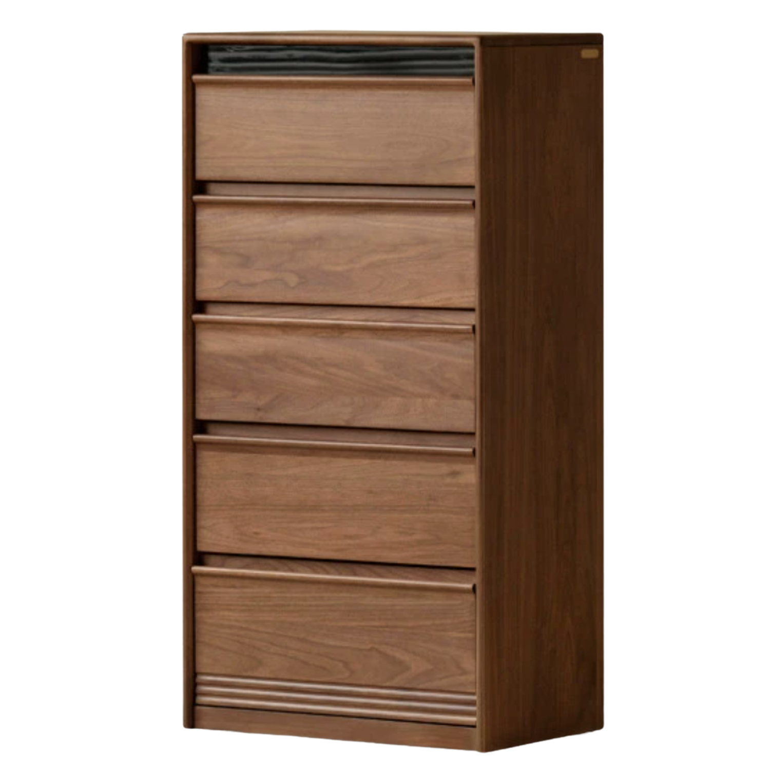 Black Walnut Solid Wood Chest Drawer.