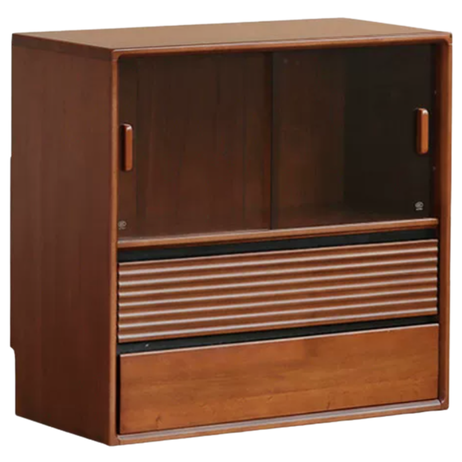 Poplar Solid Wood Antique Style Partition Bookcase