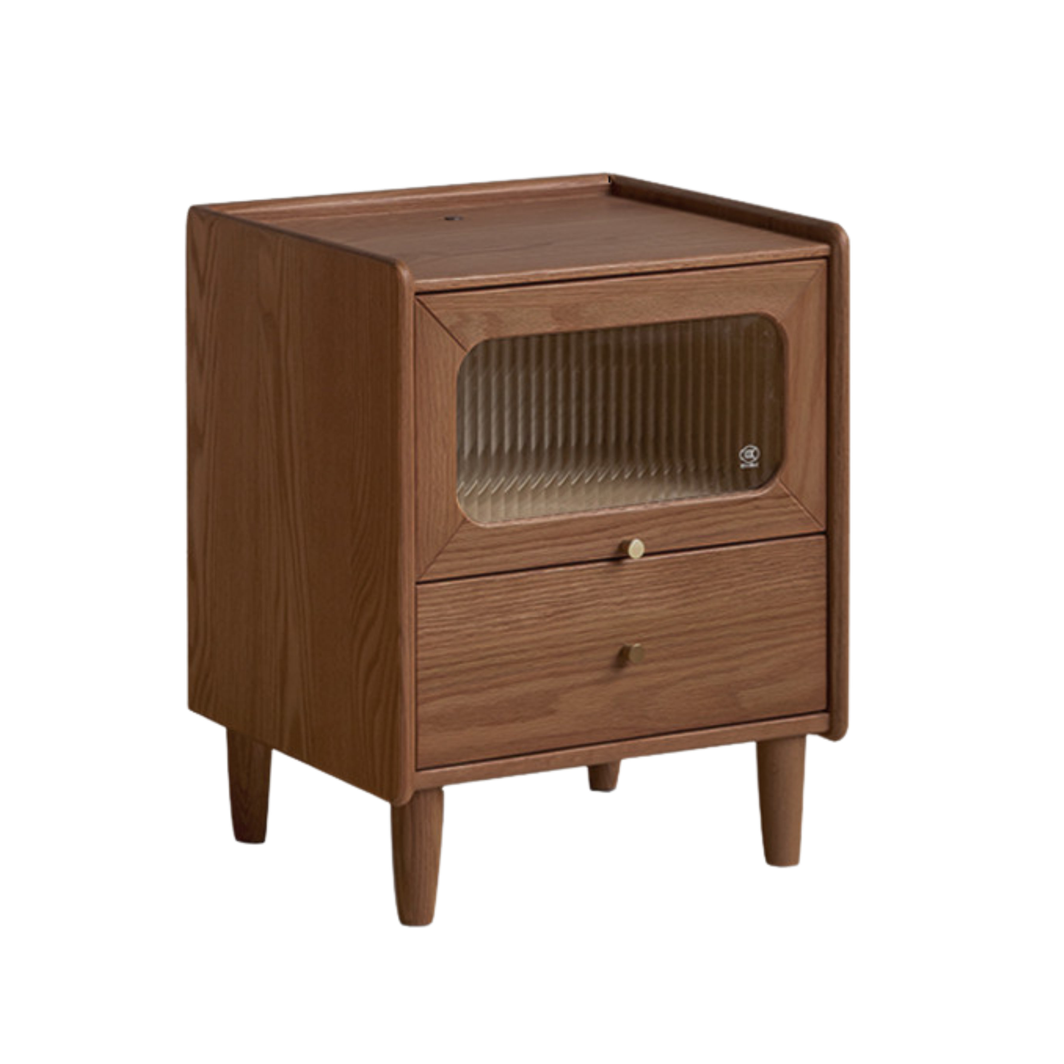 Solid Longan Hardwood, Oak Solid Wood Modern Style Nightstand
