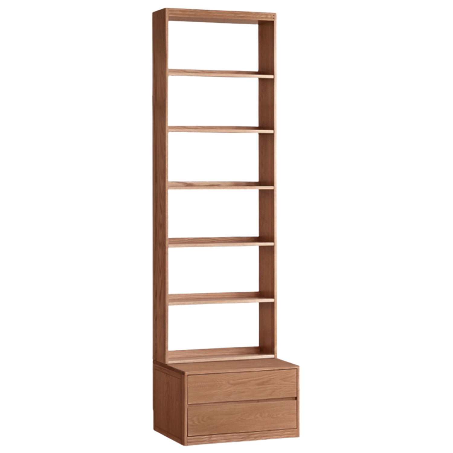 Oak, Ash Solid Wood Wall-To-Wall With Seat Combined Bookshelf