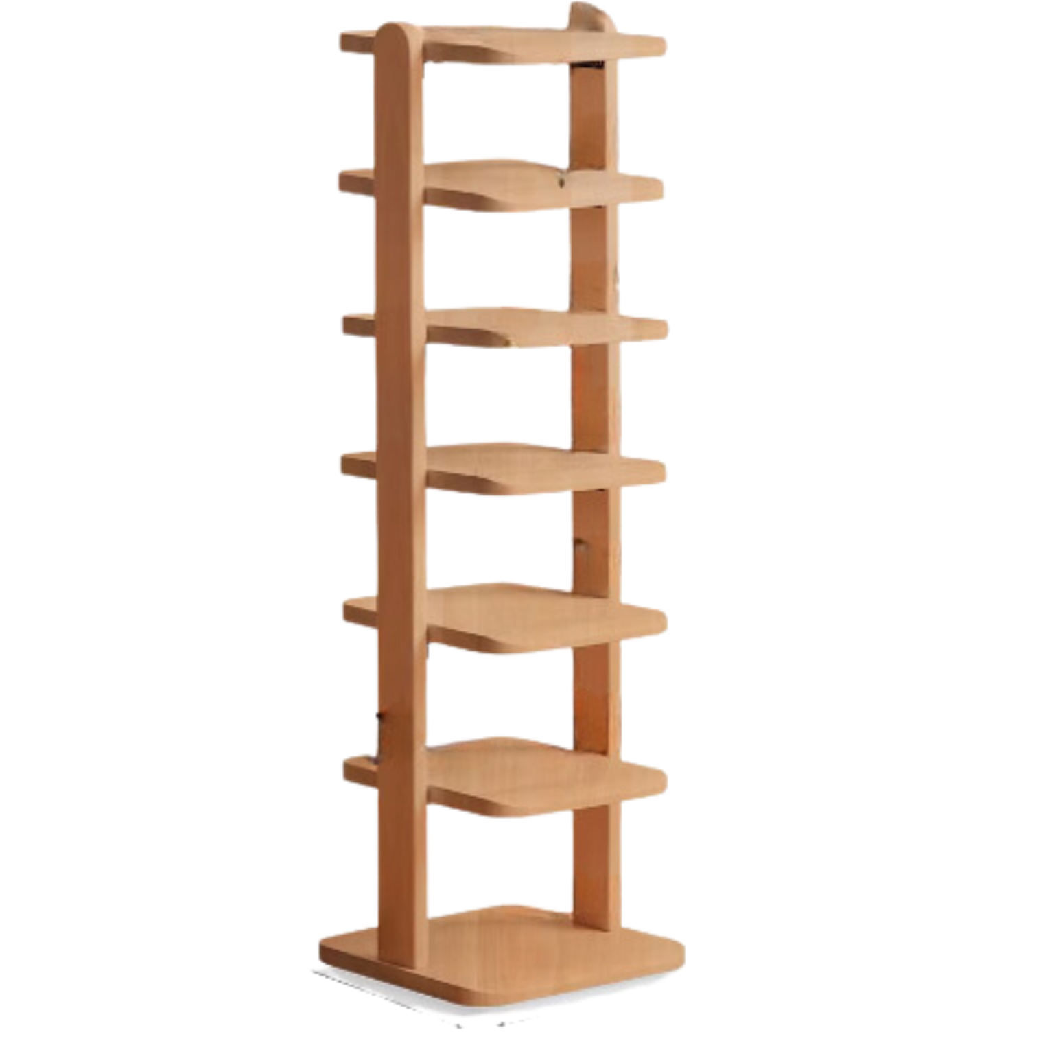 Rubberwood, Beech Solid Wood Narrow Shoe Rack