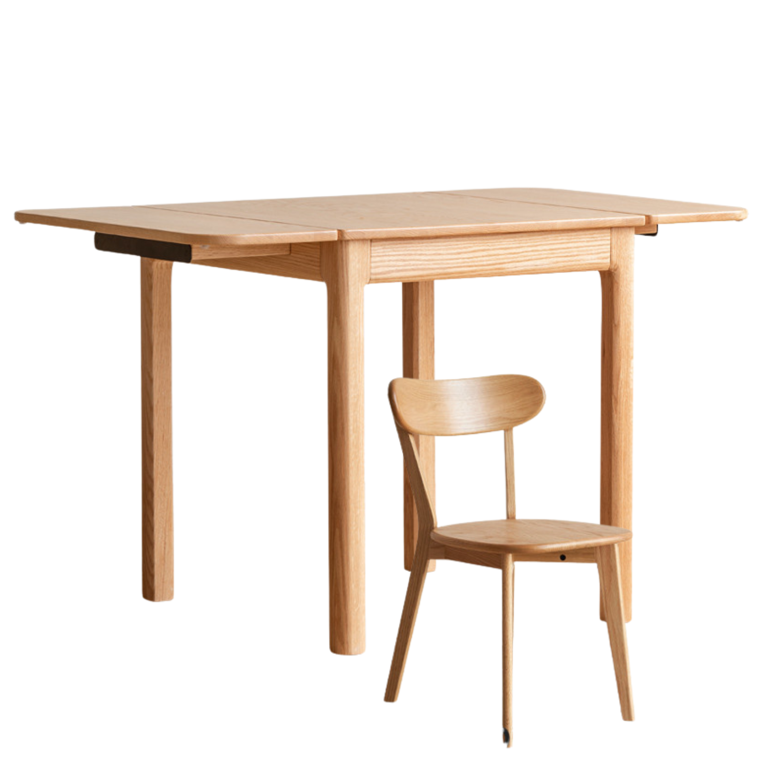 Oak Solid Wood Folding Dining Table