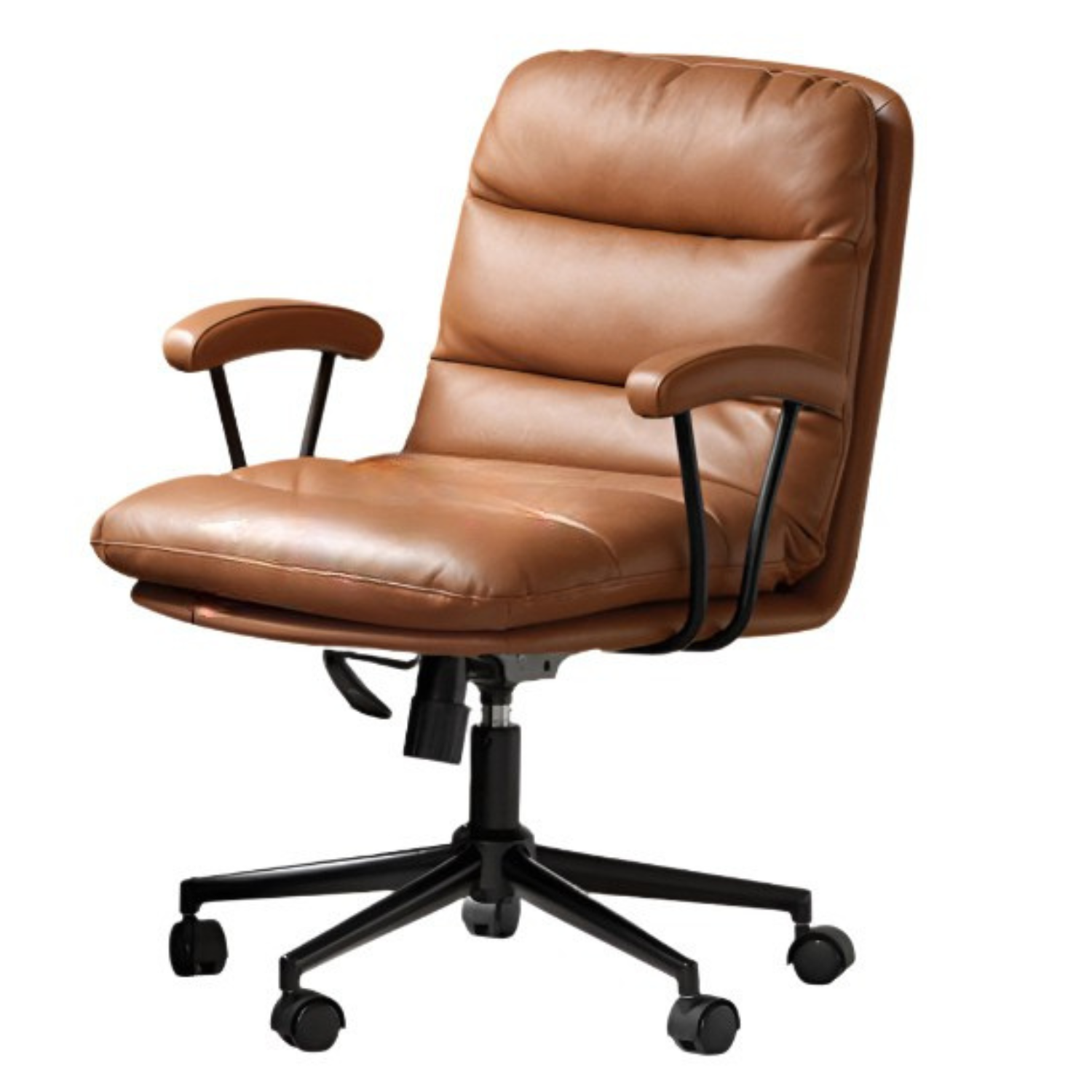 Leather Soft Rotating Office Armchair