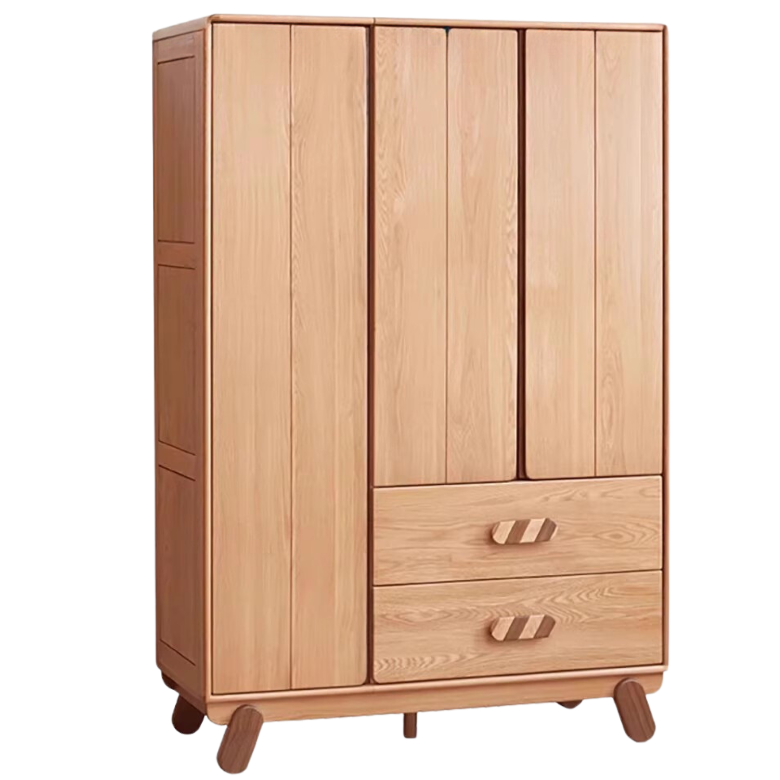 Oak Solid Wood Children's Wardrobe Modern