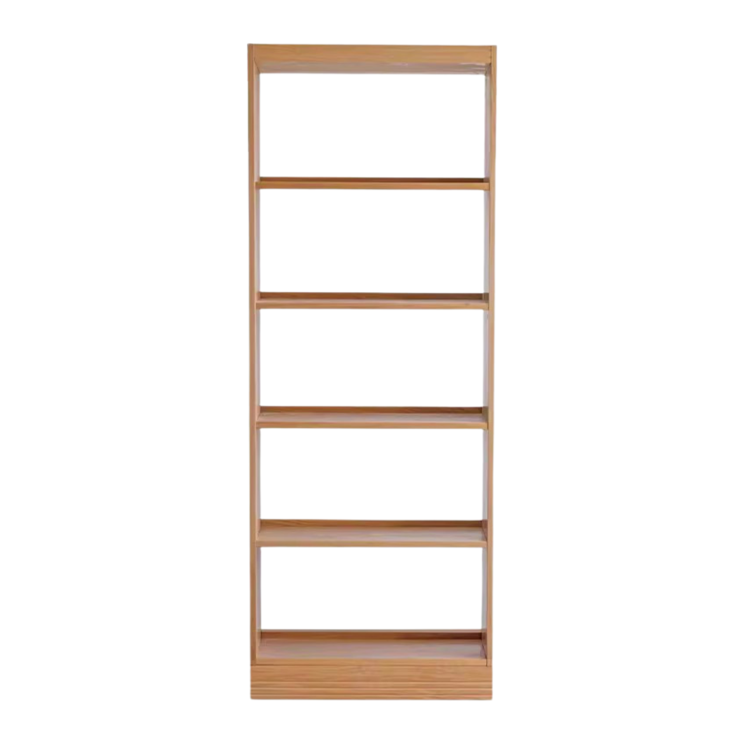 Oak Solid Wood Floor To Ceiling Bookshelves