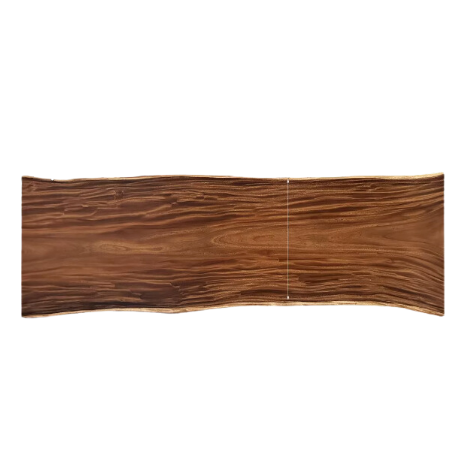 Black Walnut Solid Wood Natural Edge Large Top For Dining Table.