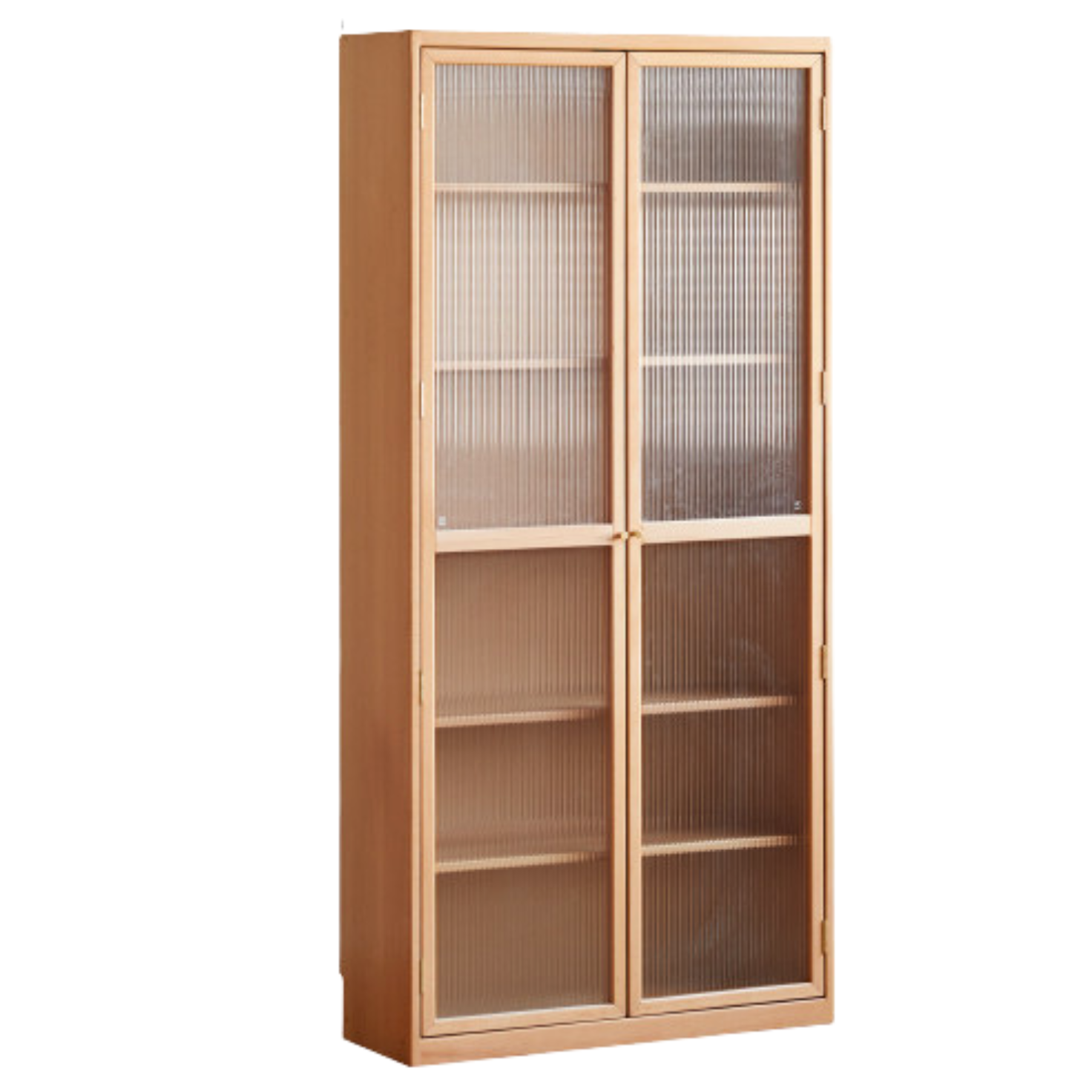 Beech Solid Wood Bookcase Combination Cabinet
