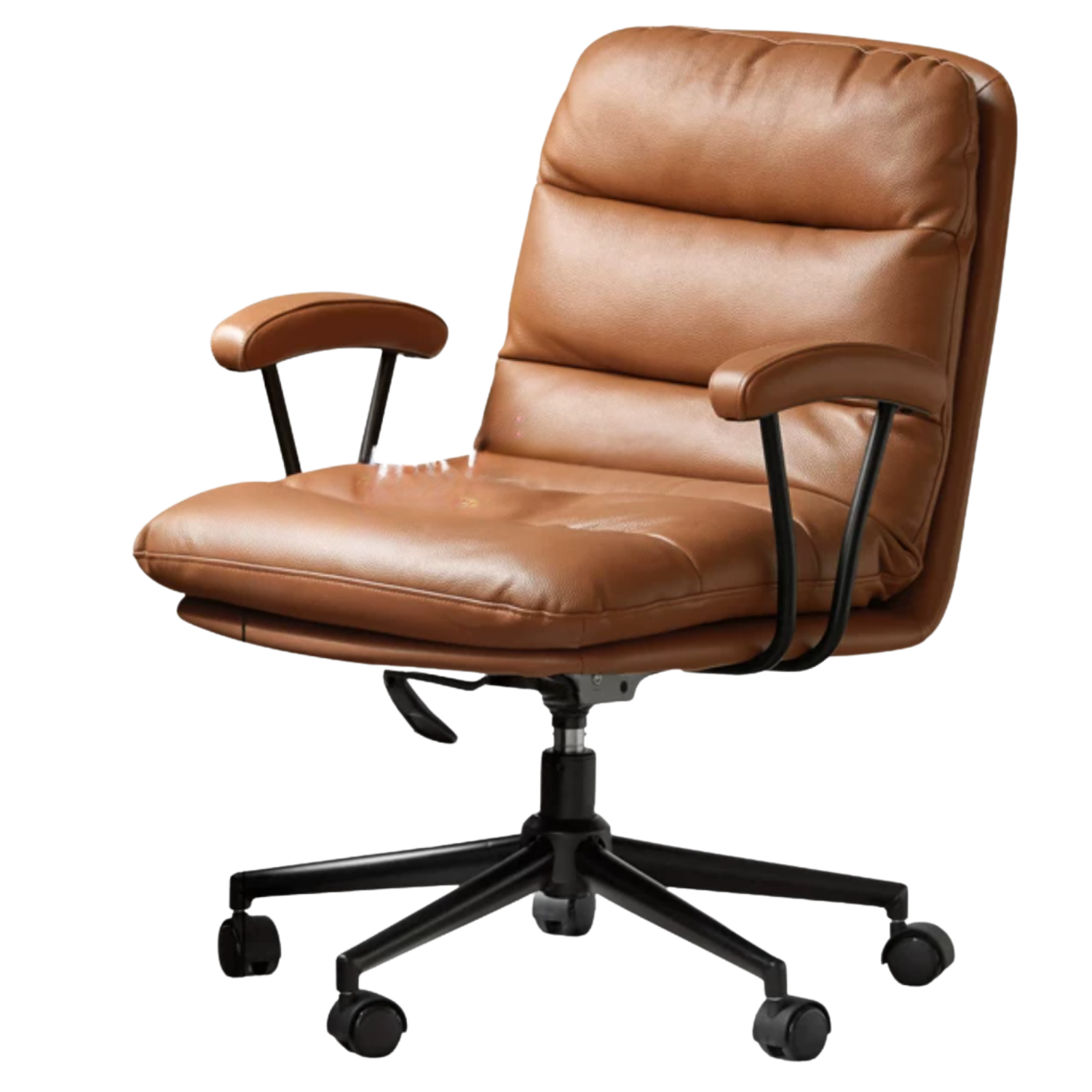 Leather Soft Rotating Office Armchair