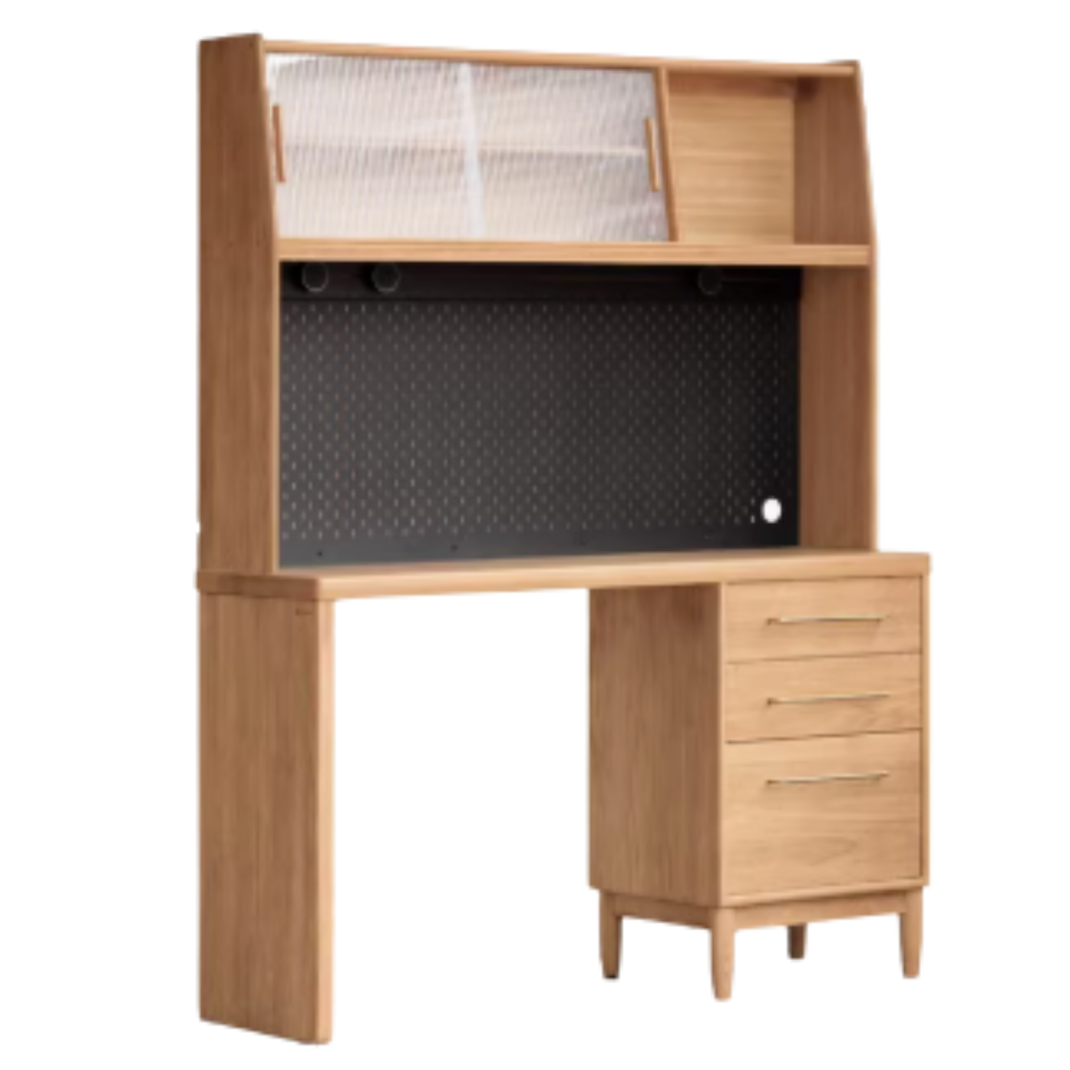 Solid RubberWood, Oak Solid Wood Large Capacity Dining Sideboard