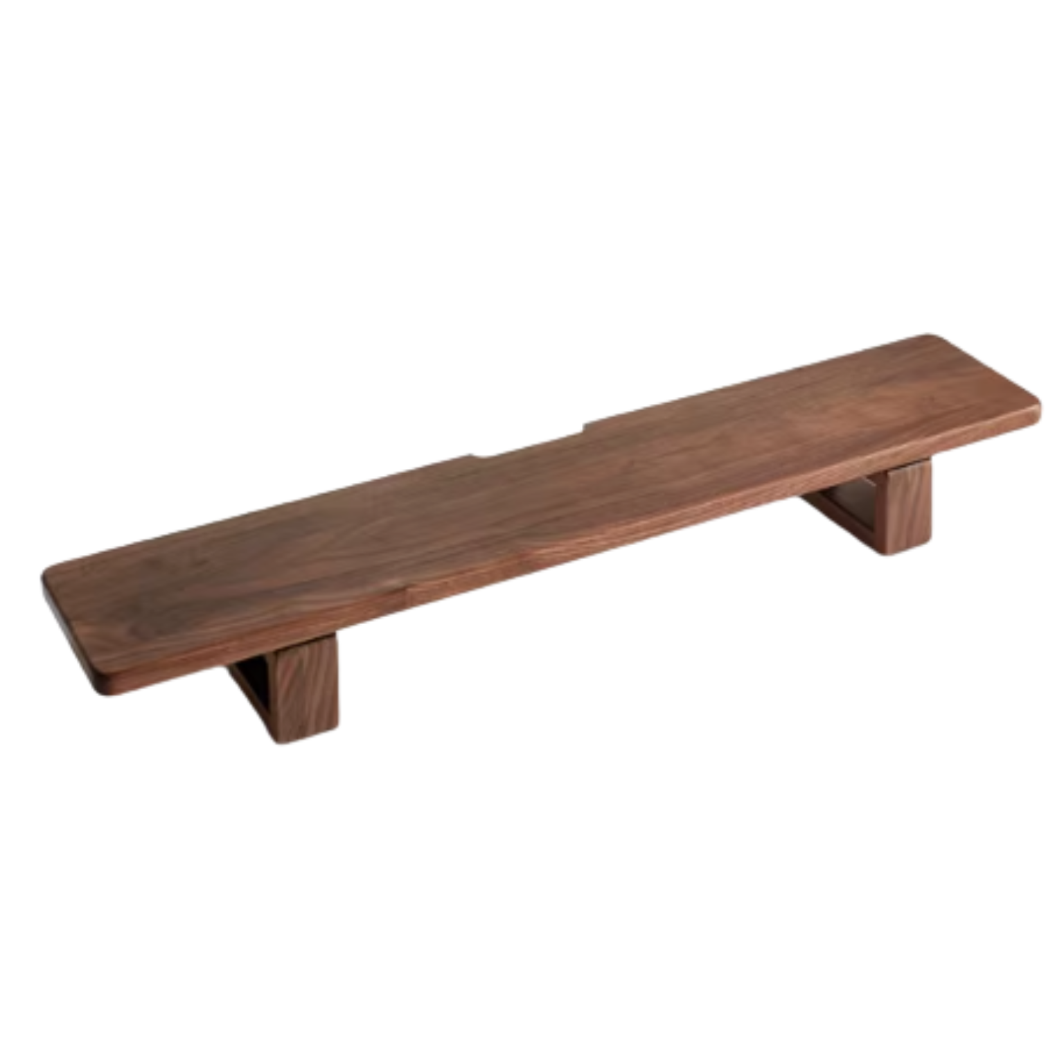 Solid Rubberwood, Black Walnut, Oak Solid Wood Heightening Computer Stand, Table shelves