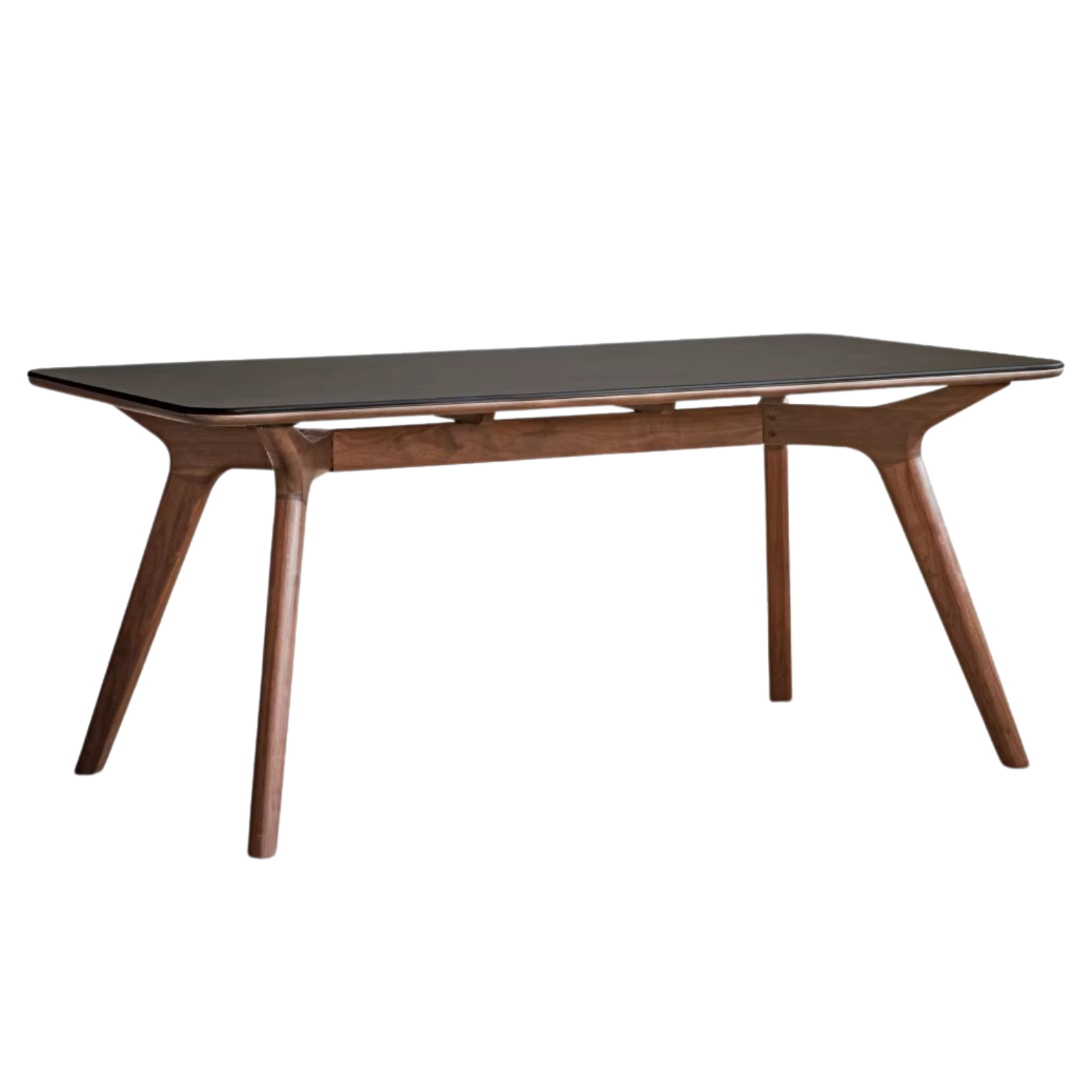 Black Walnut Solid Wood Rock Slab Dining Table