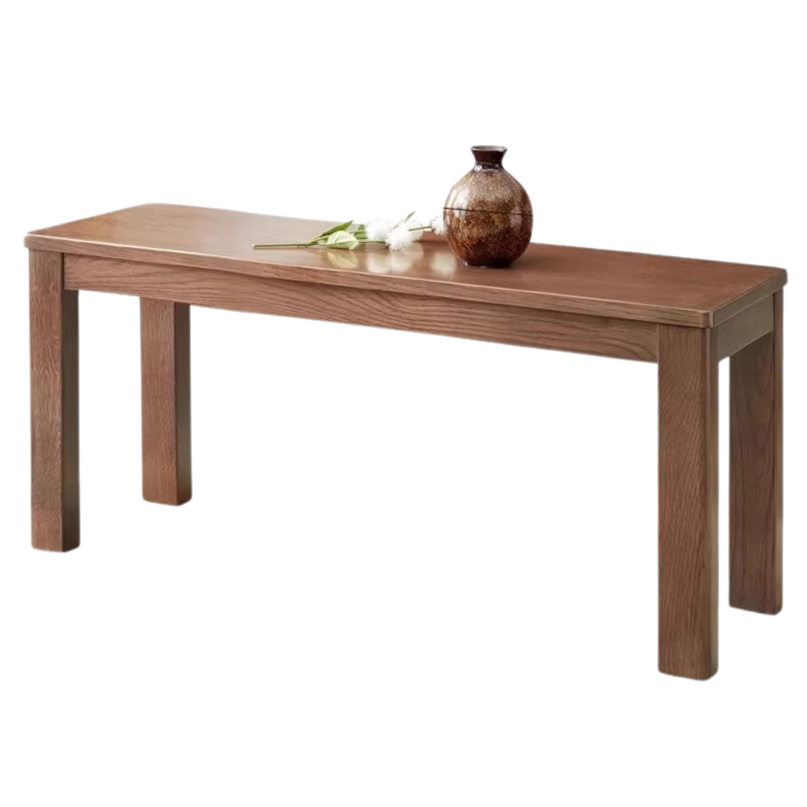 Ash, Oak, Beech, Solid Rubberwood Wide Seat Bench