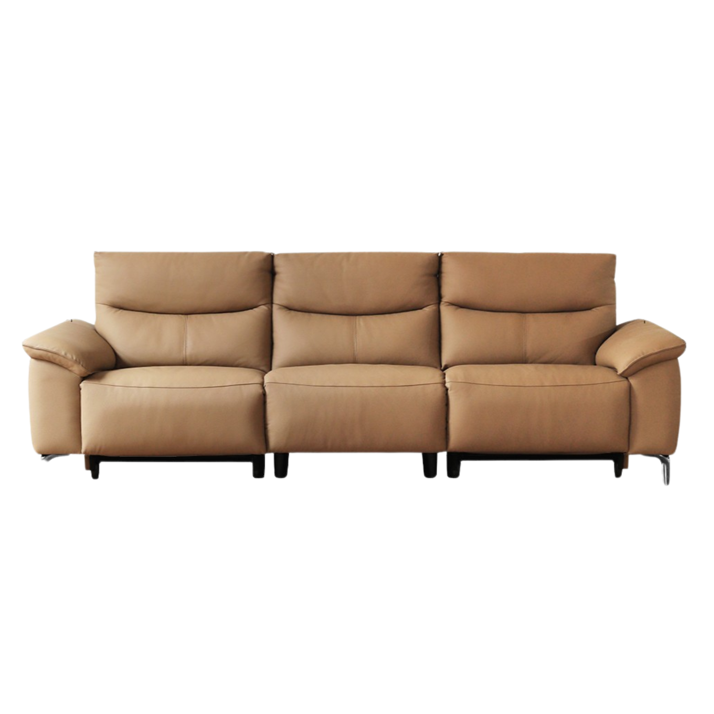 Leather Electric Head Layer Leather Adjustable Function Sofa.