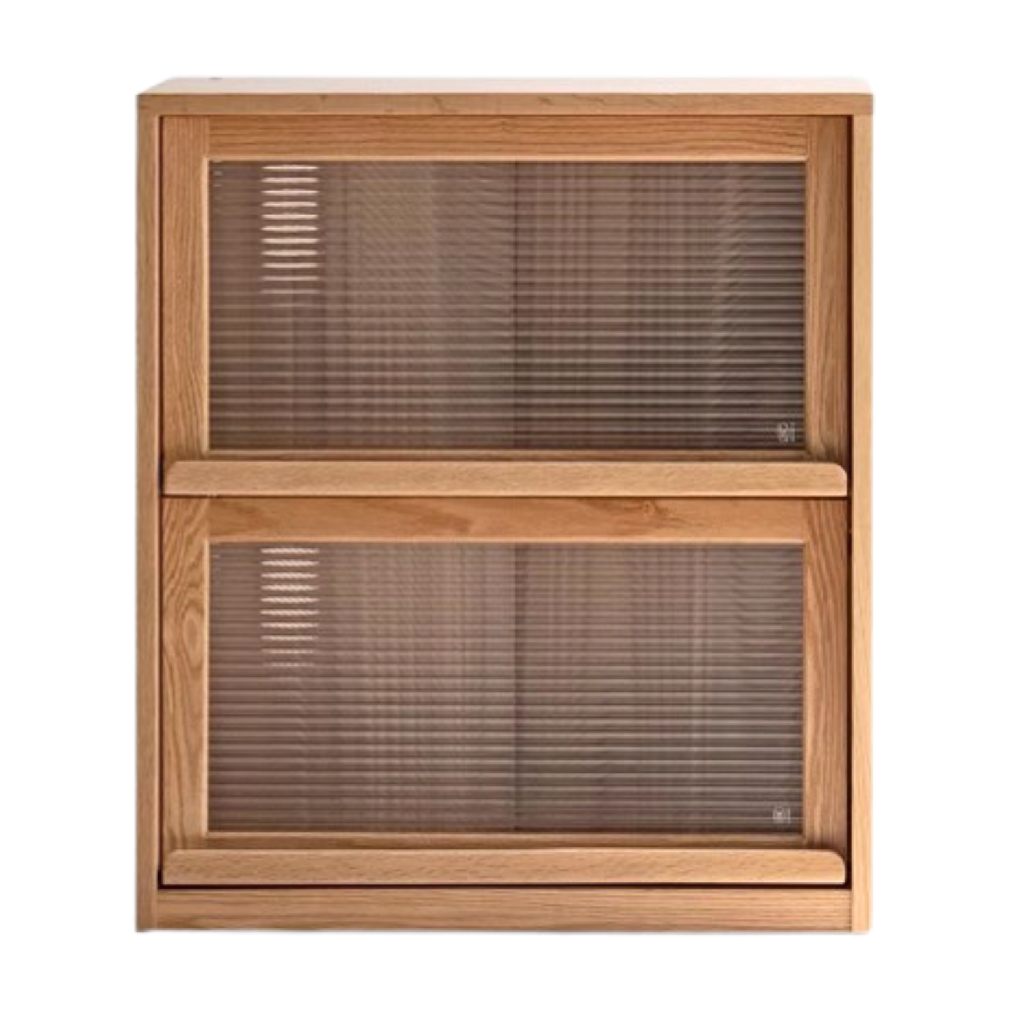 Oak, Solid Rubberwood, Ash Solid Wood Bookcase Free Combination Low Cabinet Floor-Standing Bookshelf