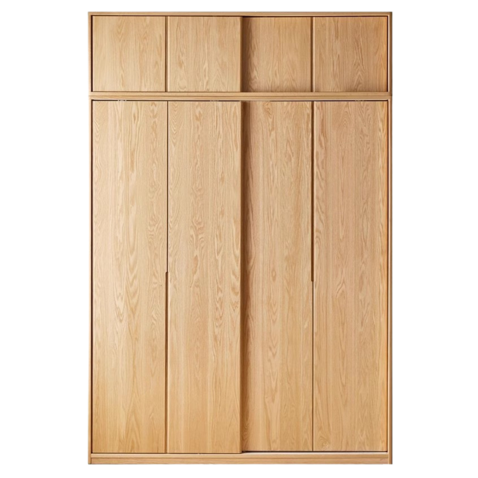 Oak Solid Wood Wardrobe Sliding Door-