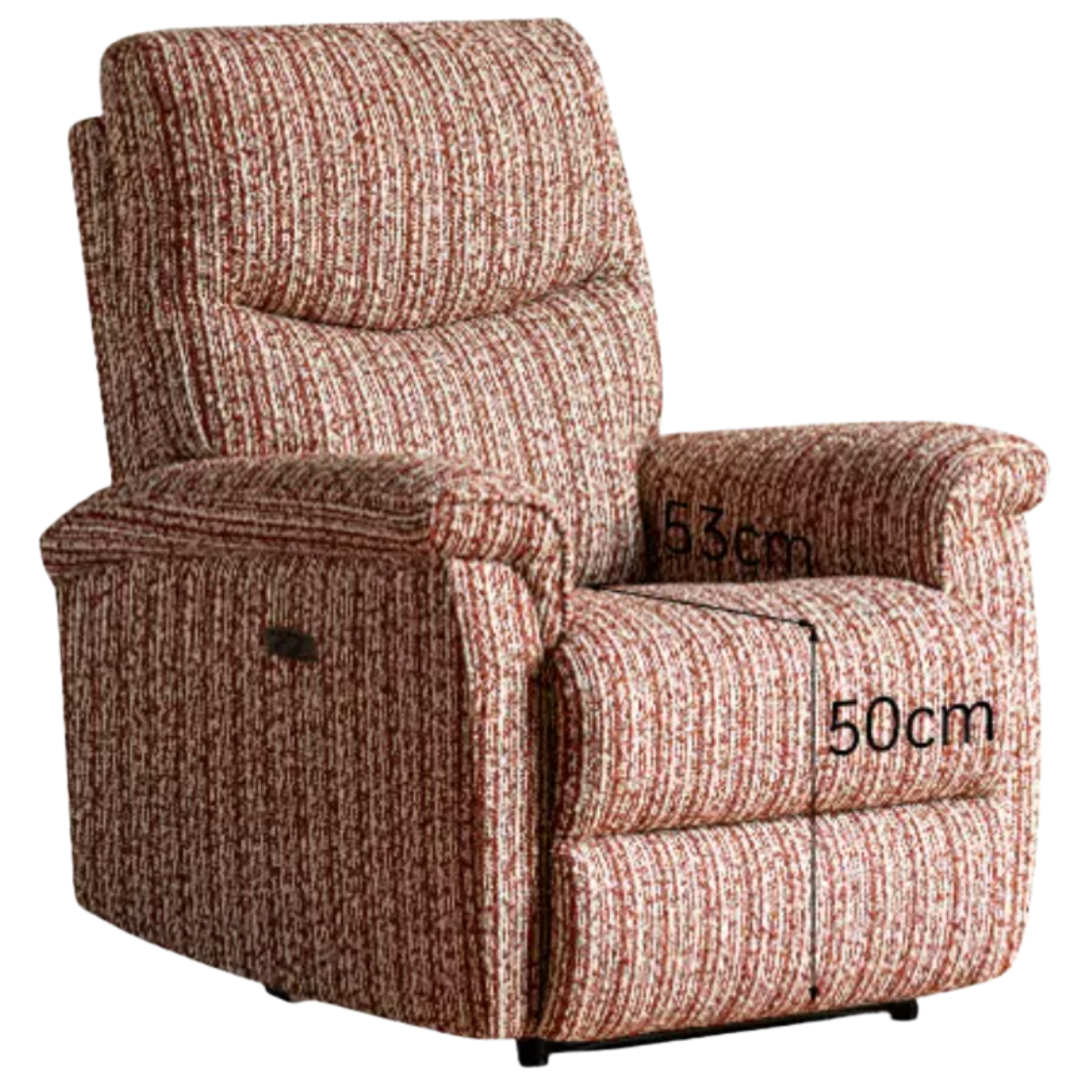 Electric Recliner Fabric Chair – Modern Minimalist Power Lounge Chair