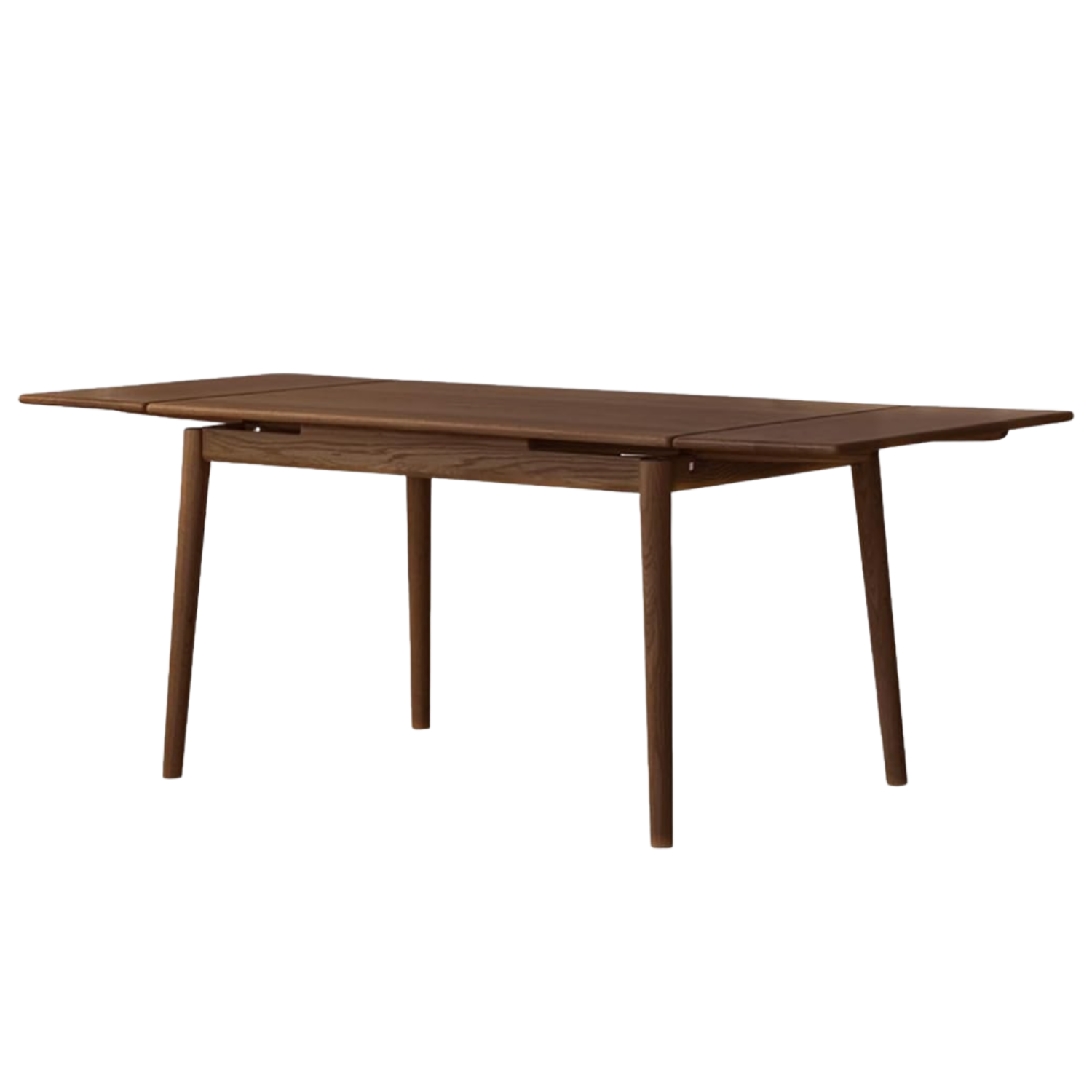 Oak Solid Wood Retractable Tabletop Dining Table