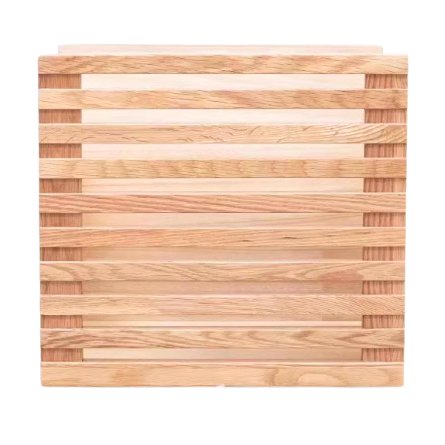 Oak Solid Wood Bookshelf Free Combination Floor-to-ceiling Lattice Cabinet