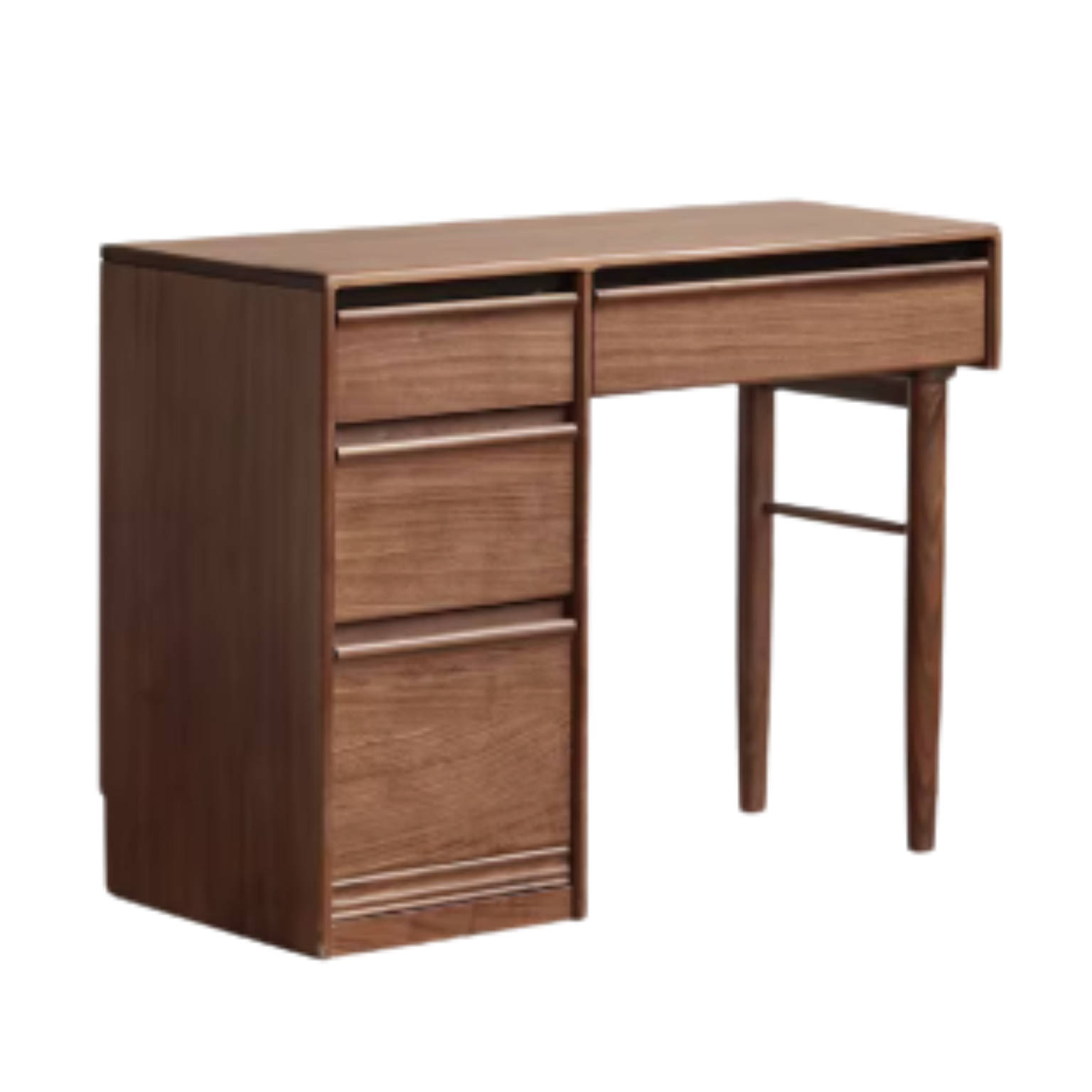 Black Walnut Solid Wood Light Luxury Dressing Table.