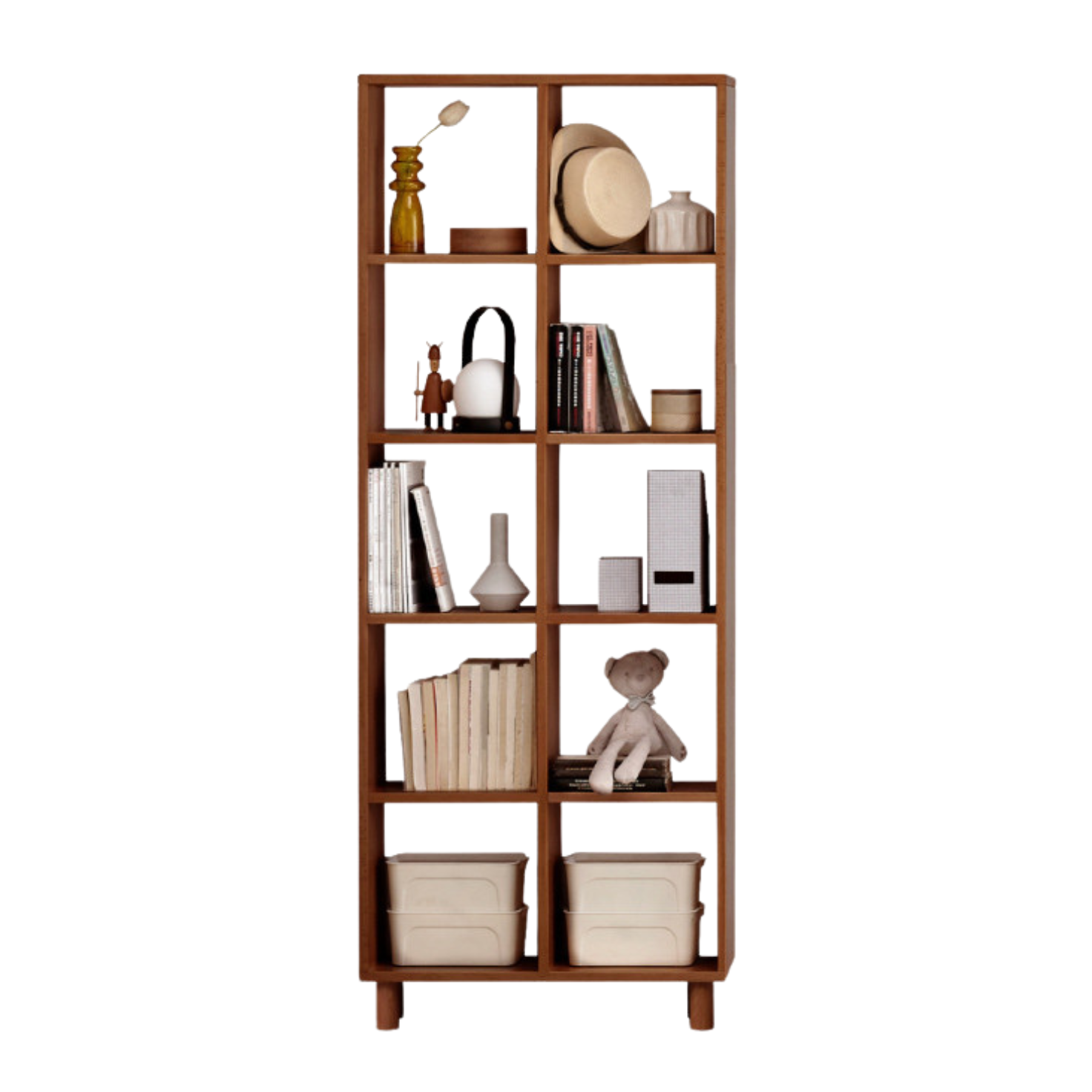 Beech, Oak Solid Wood Bookshelf Bookcase Free Combination