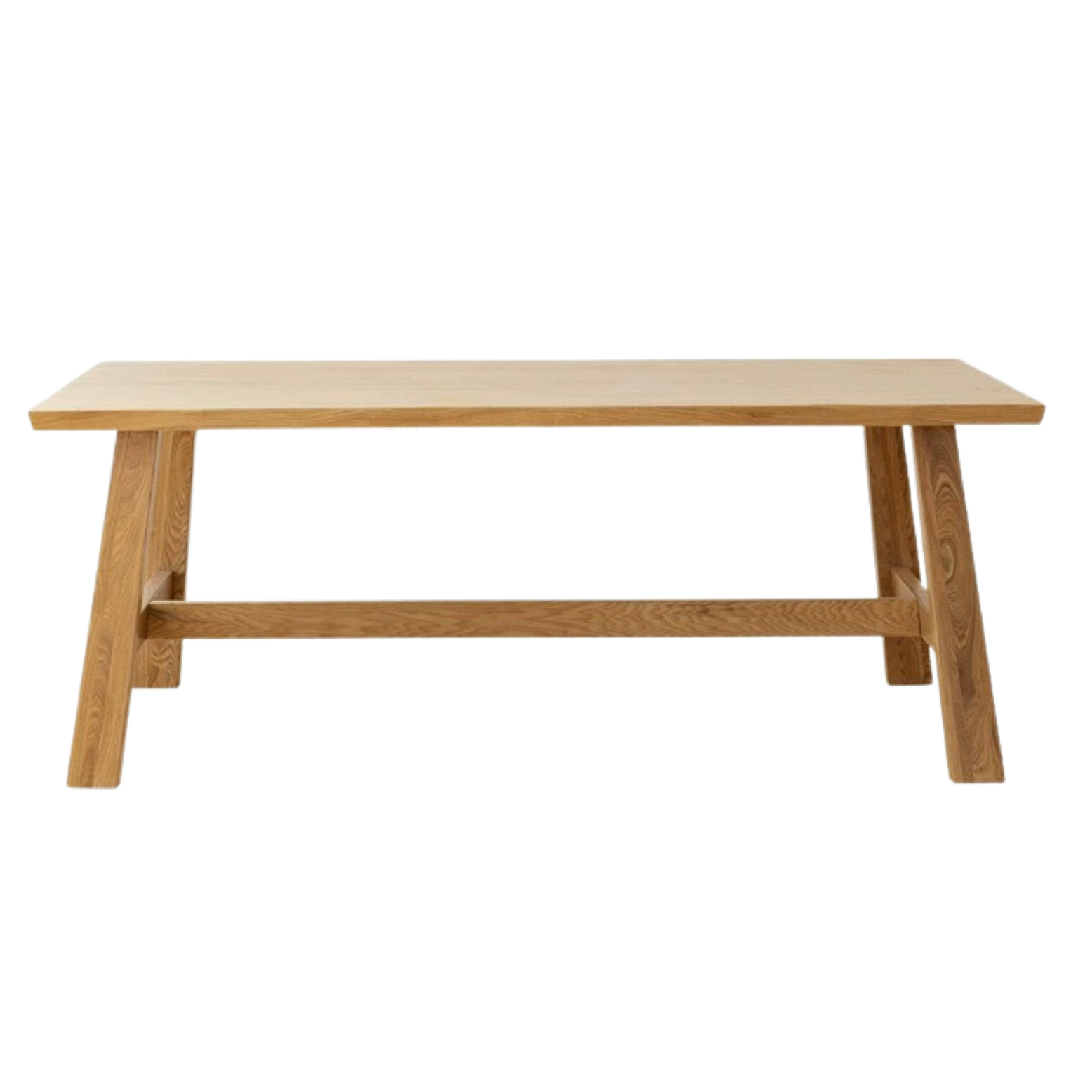Ash Solid Wood Farmhouse Style Natural Edges Dining Table