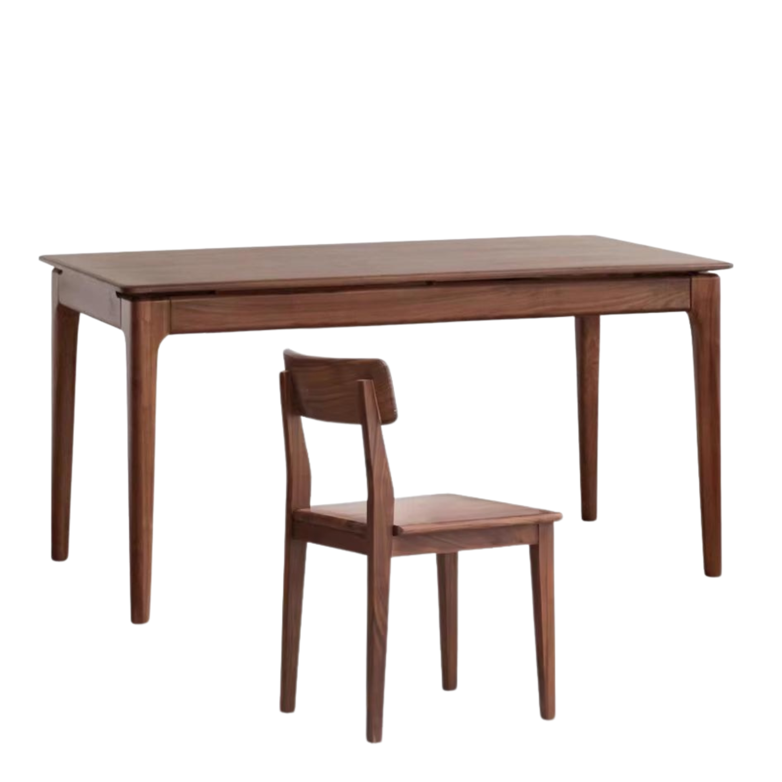 Black Walnut Solid Wood Rectangular Dining Table