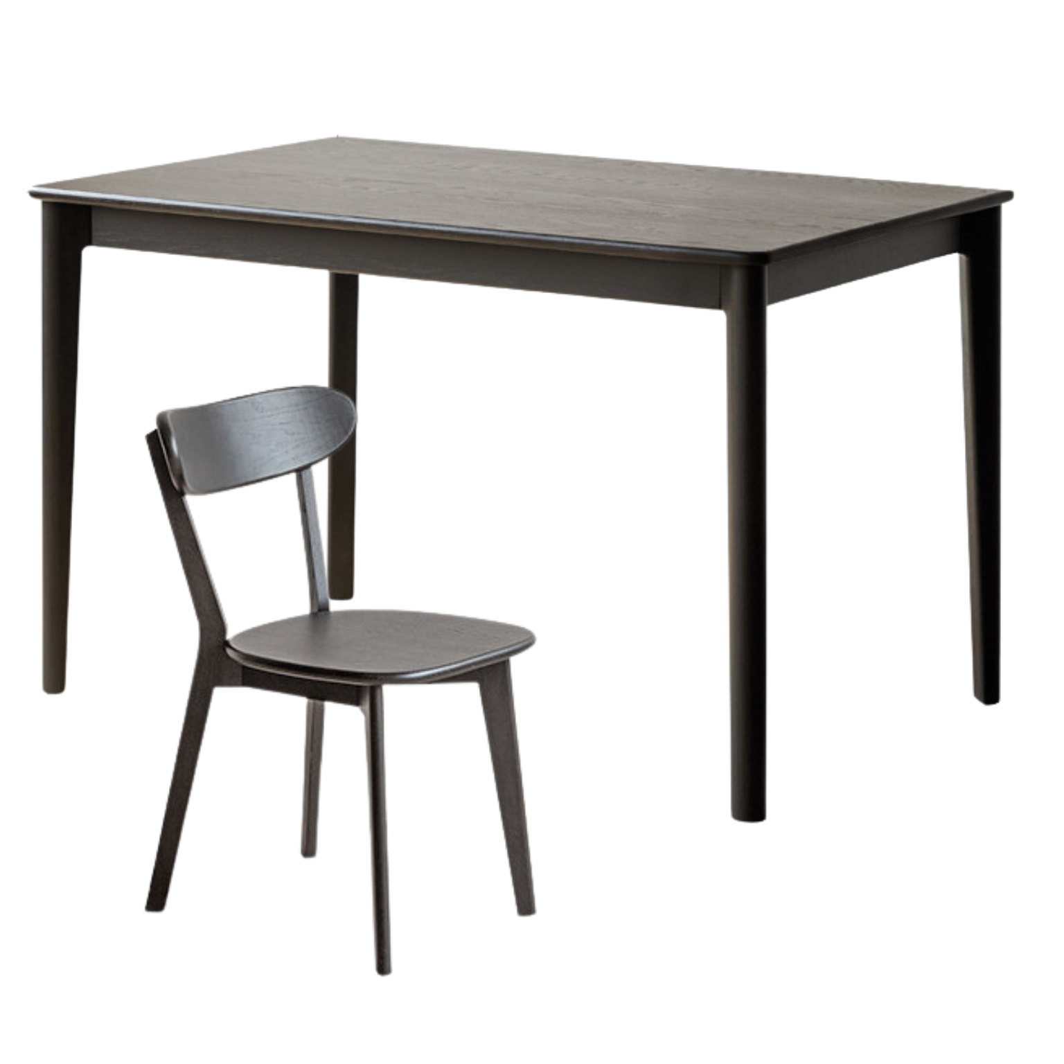 Oak Solid Wood Rectangular Wall-Mounted Dining Table