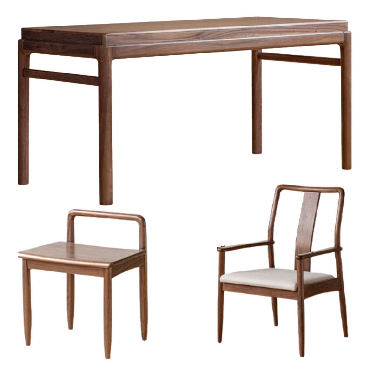 Black Walnut Solid Wood Tea Table