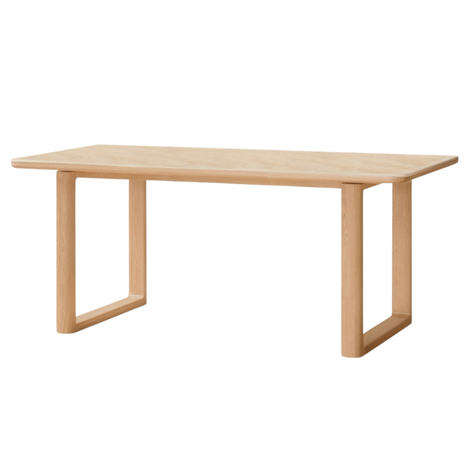 Ash, Oak Solid Wood Rock Board Dining Table