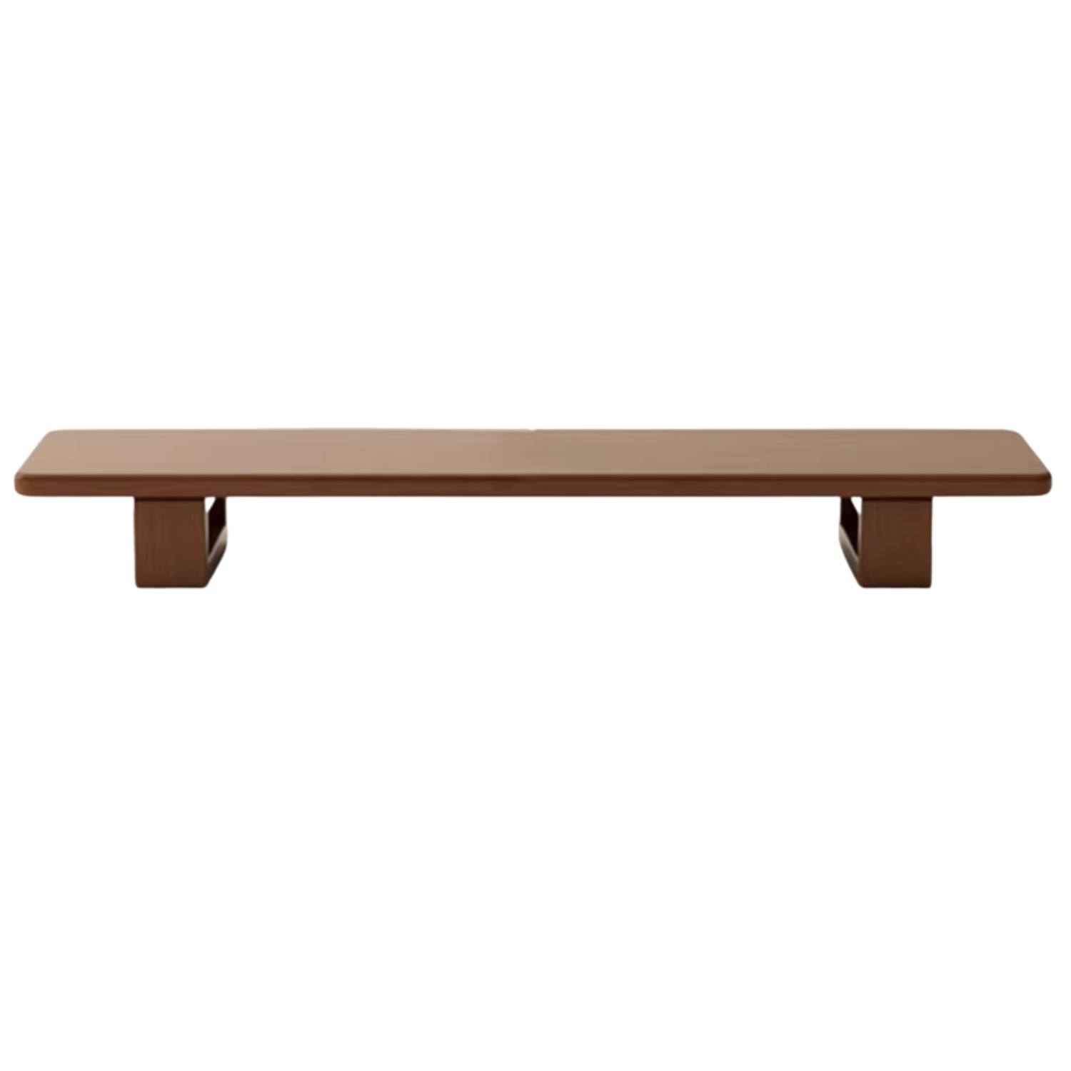 Solid Rubberwood, Black Walnut, Oak Solid Wood Heightening Computer Stand, Table shelves