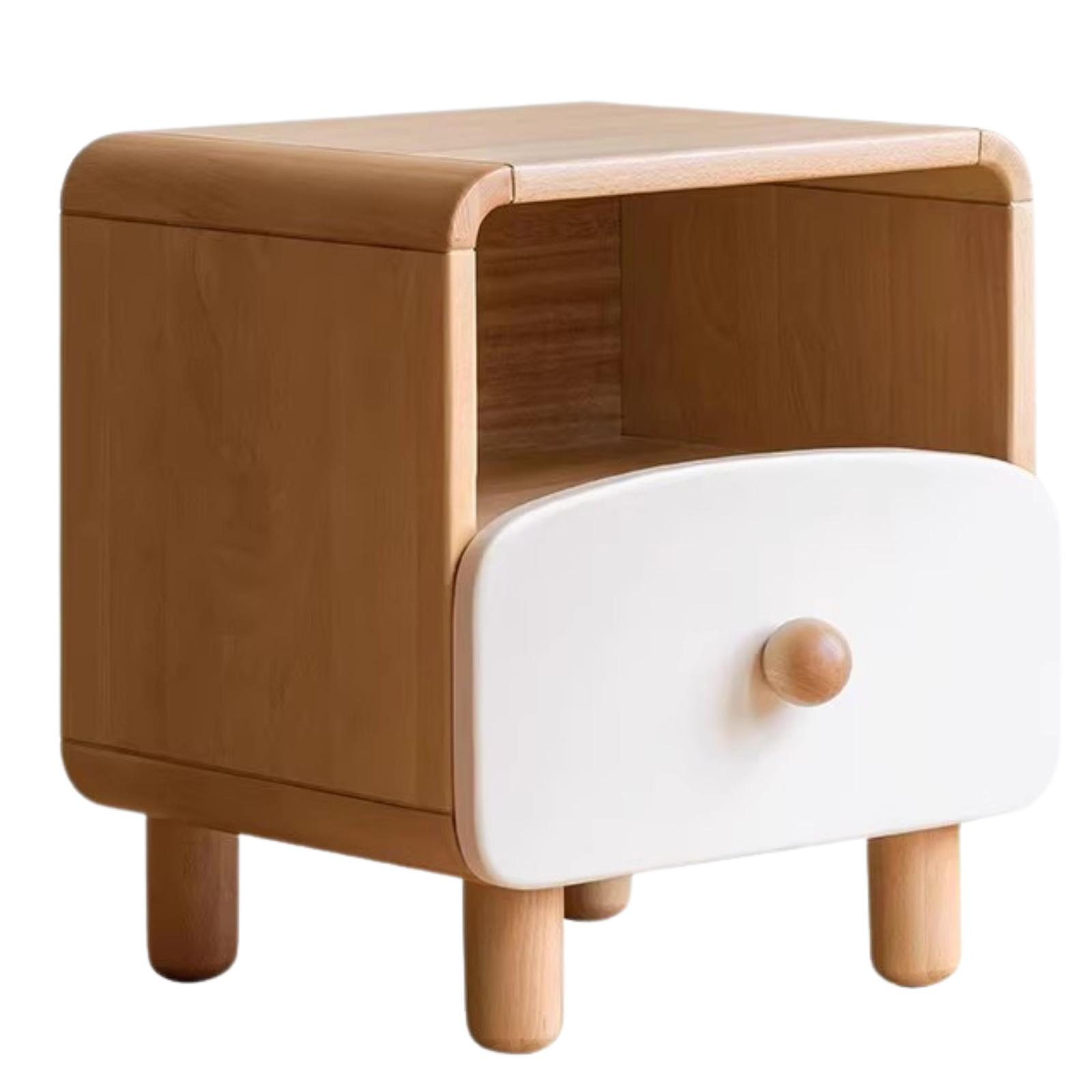 Beech Solid Wood Kid's Creative Nightstand