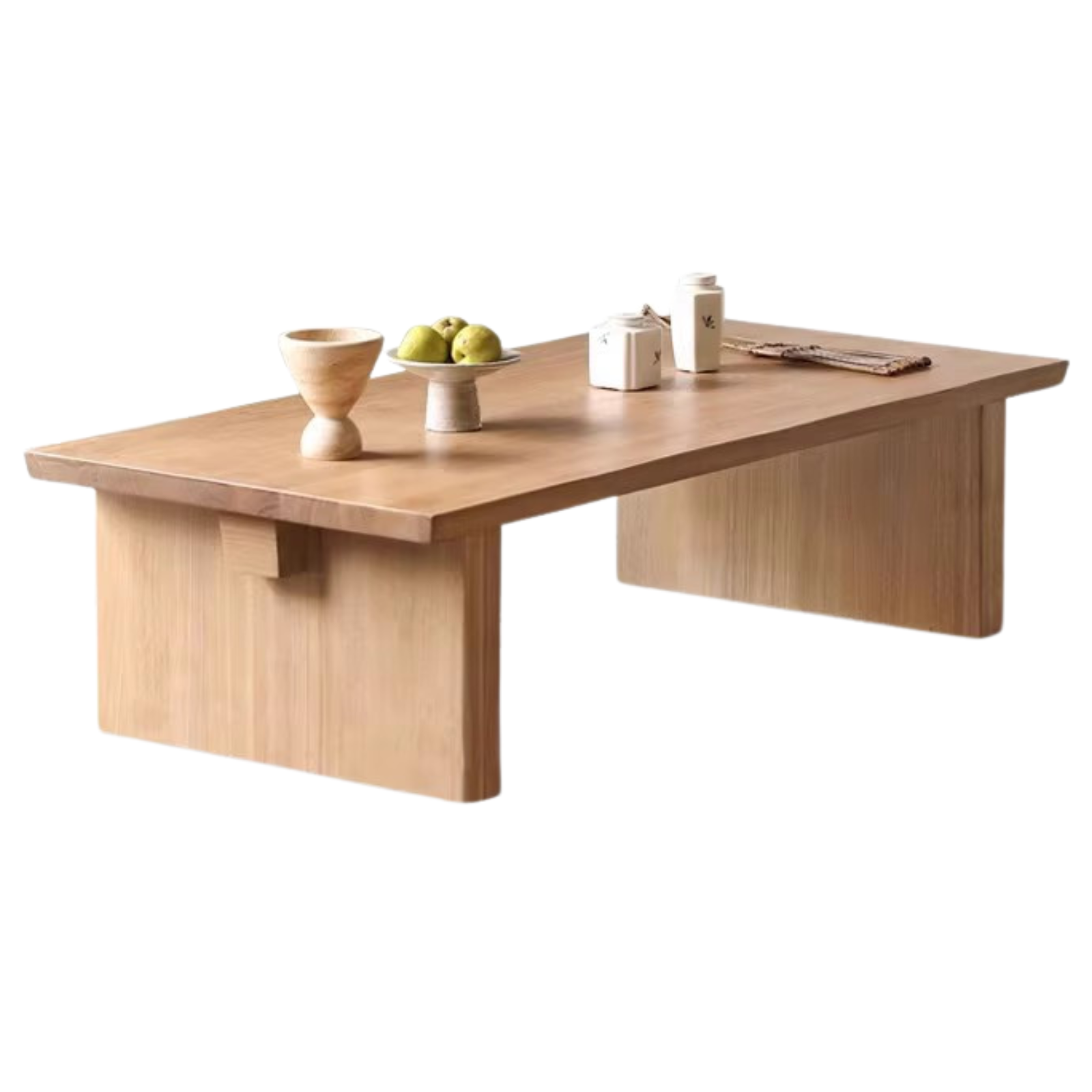 Ash, Birch, Oak Solid Wood Minimalist Square Japanese Style Tea Table