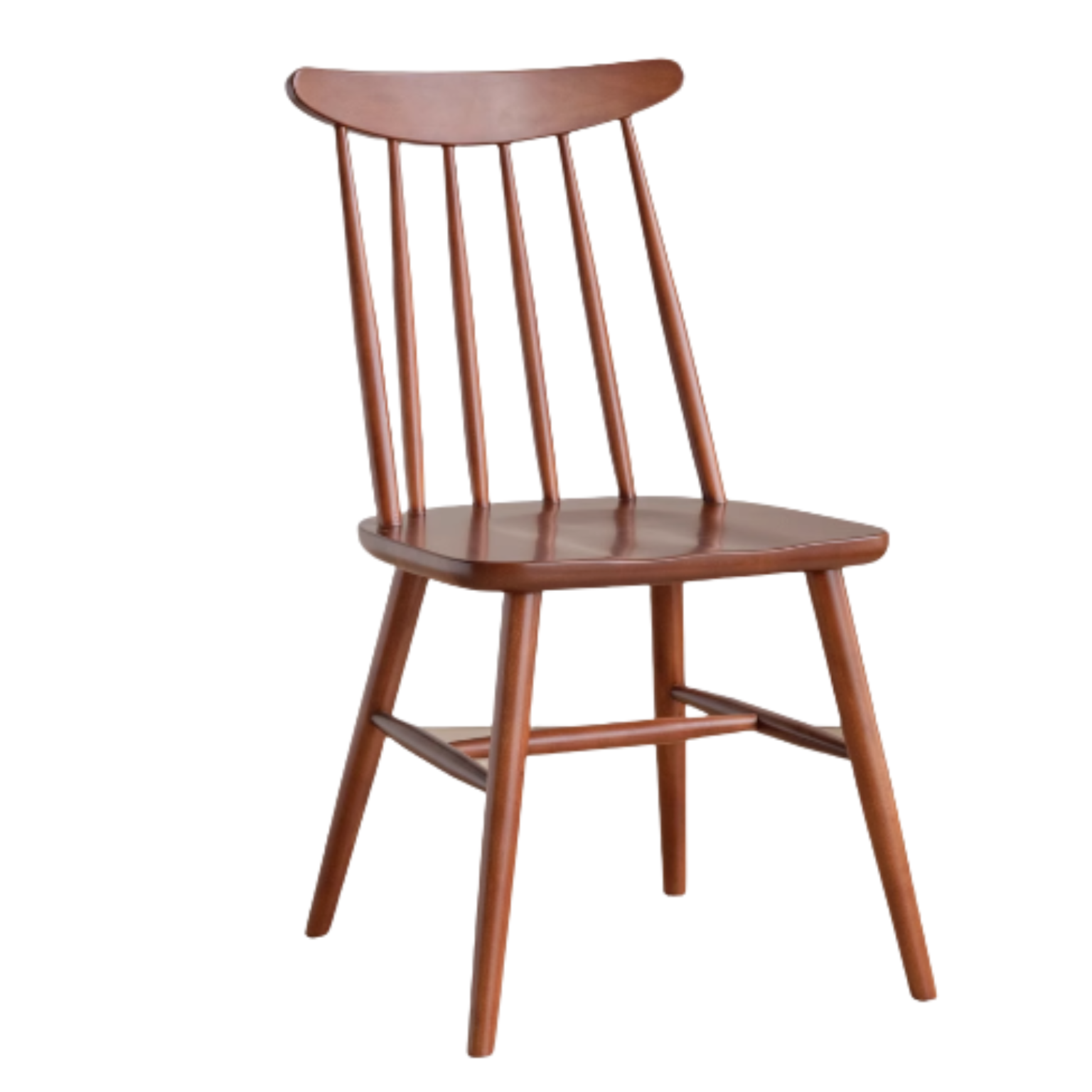 Black Walnut, Ash, Oak, Cherry, Beech Solid Wood Windsor Chair 4 Pcs Set