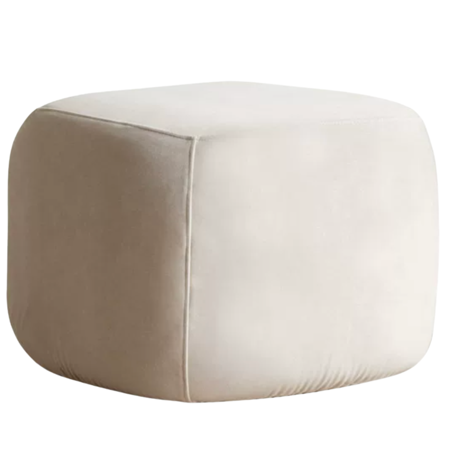 Modern fabric pouf, sofa stool and footrest