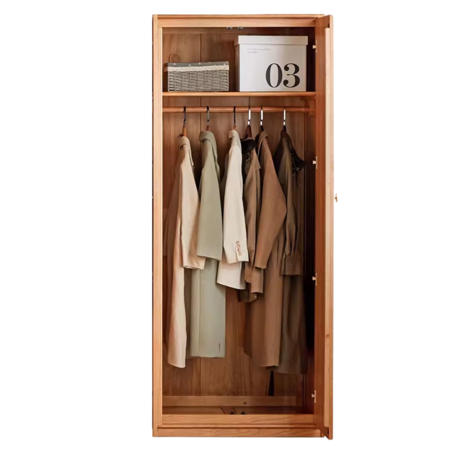 Сherry Solid Wood Exquisite Wardrobe.