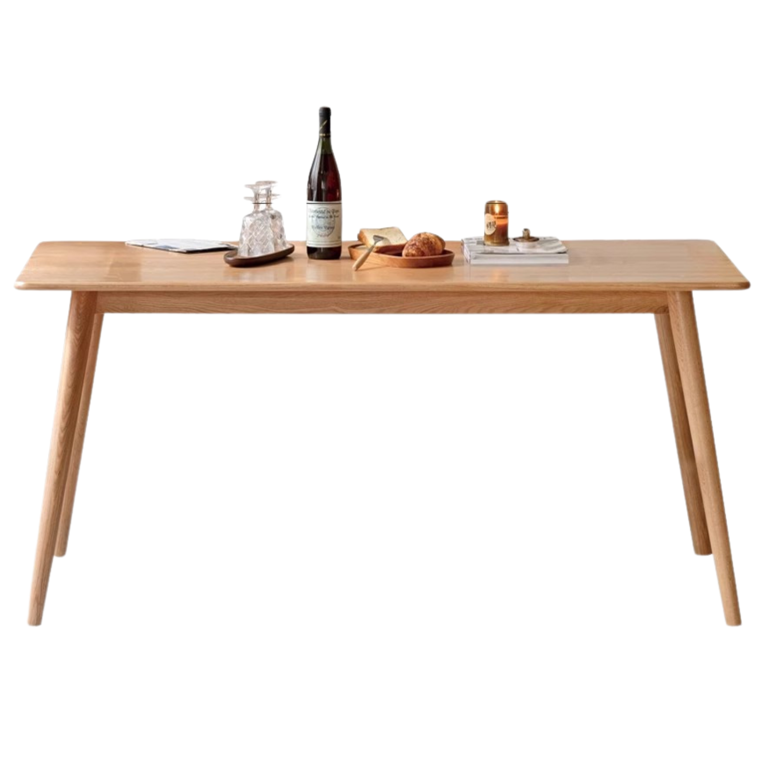 Oak Solid Wood Modern Dining Table