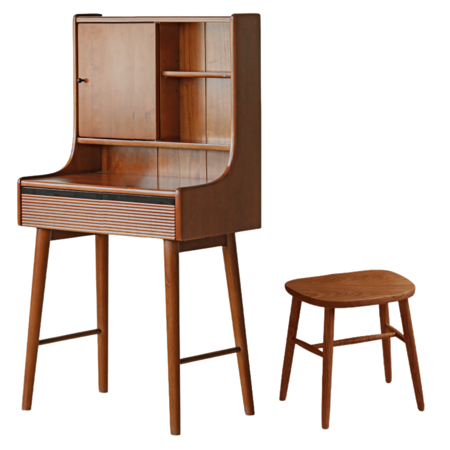 Poplar Solid Wood Retro Makeup Table.