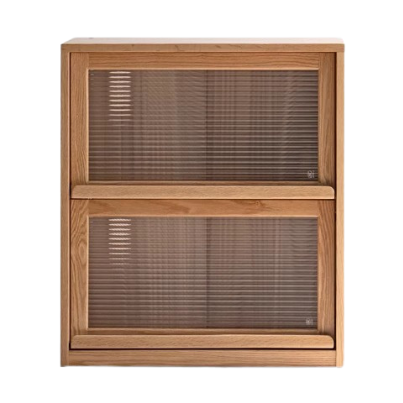Black Walnut, Oak Solid Wood Low Bookcase, Modern Modular Storage Shelf Cabinet