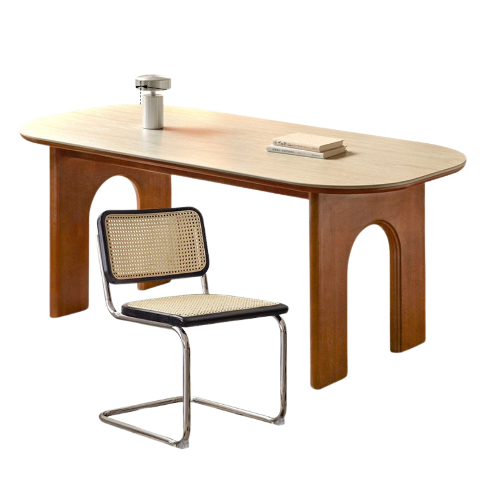 Poplar Solid Wood Rock French Retro Dining Table