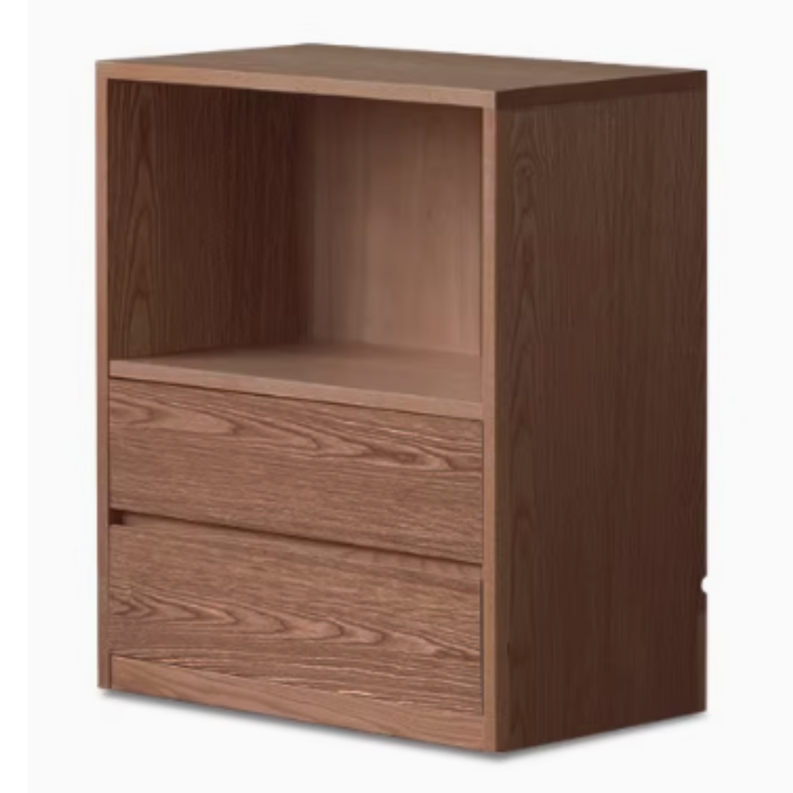 Black Walnut, Rubberwood Solid Wood Low Bookshelf Combination Floor-Standing Cabinet