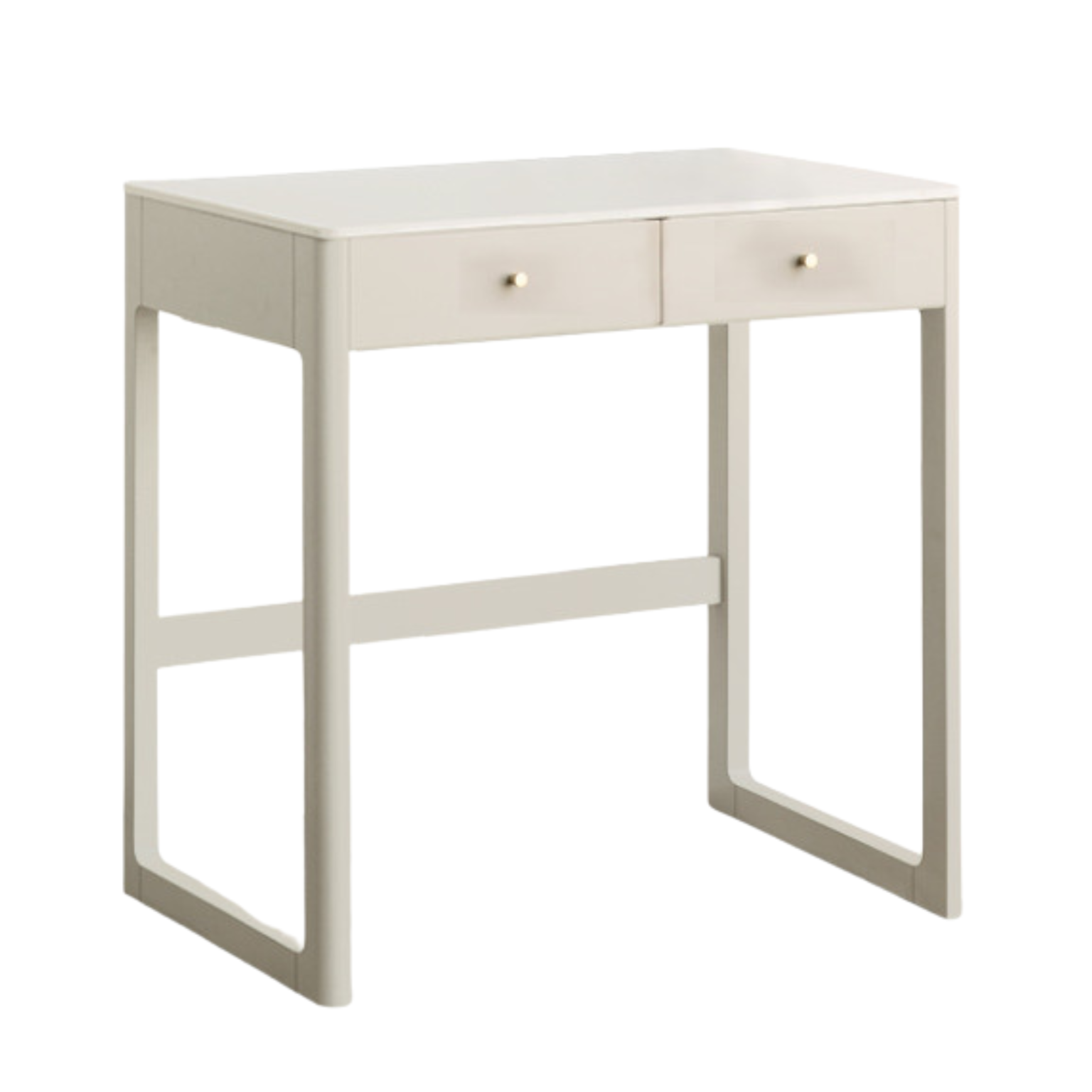 Poplar Solid Wood Office Desk, Small Dressing Table Slate Top