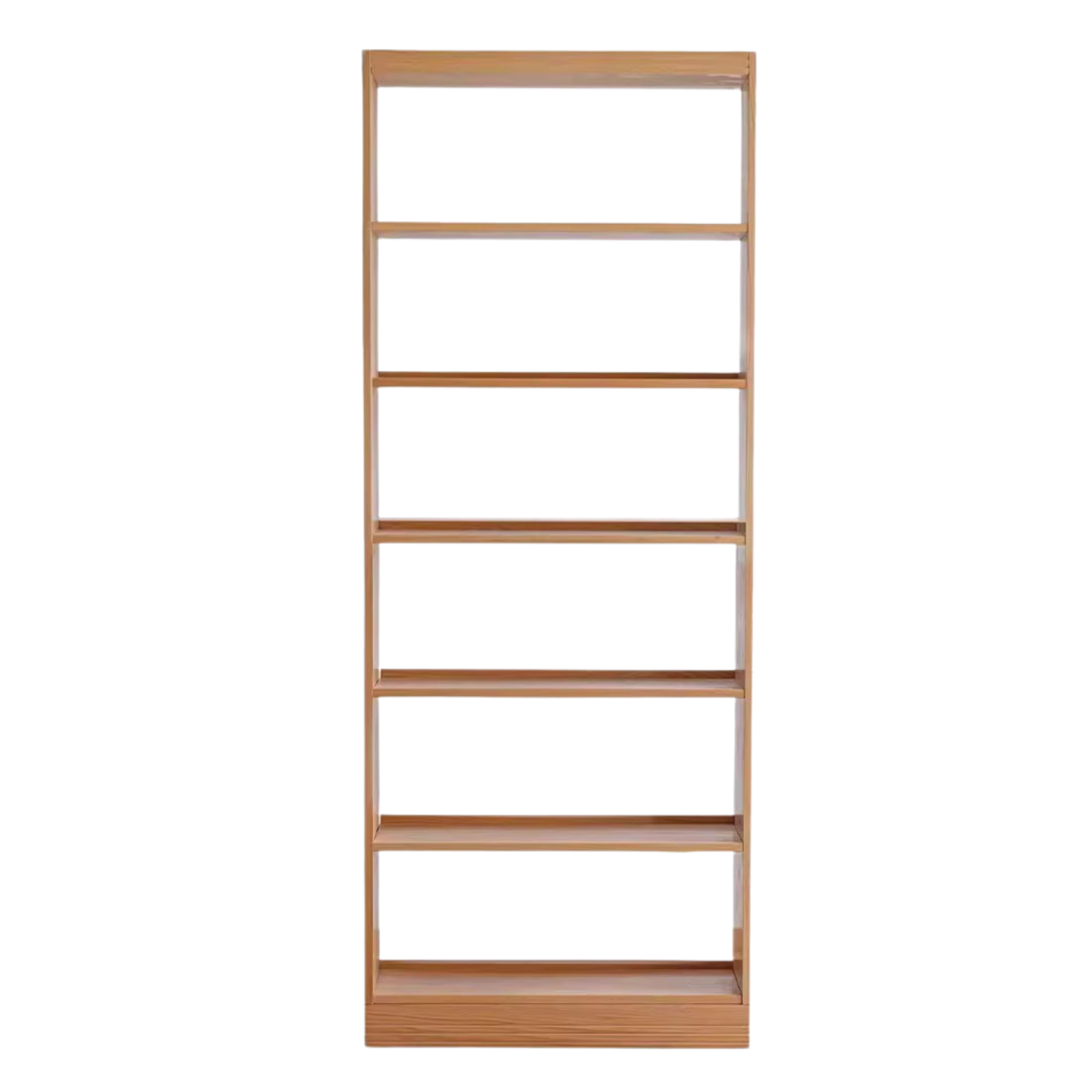 Oak Solid Wood Floor To Ceiling Bookshelves