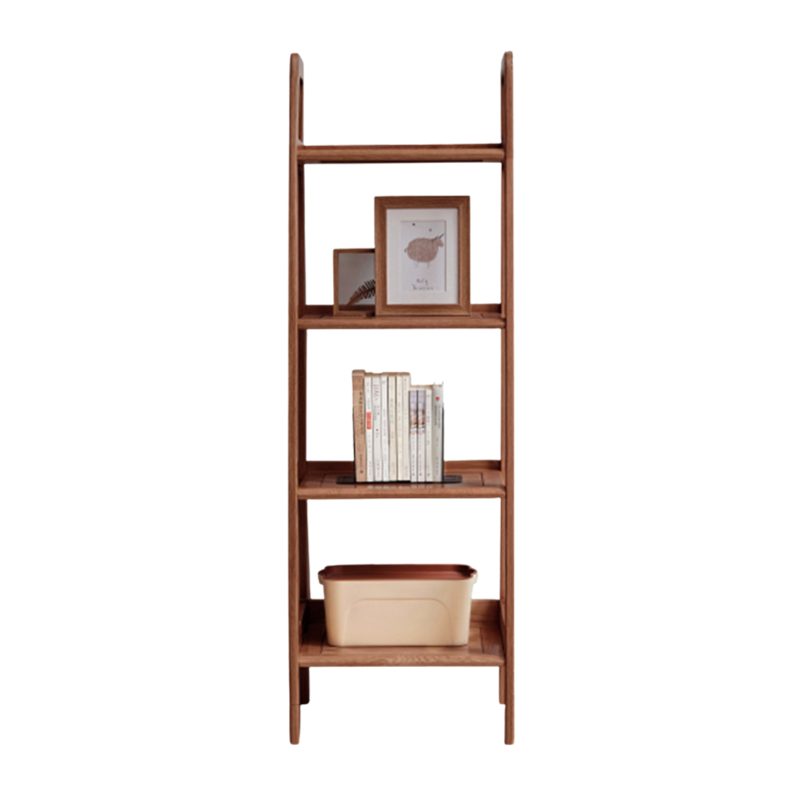 Oak Solid Wood Multi Layer Shelf, Bookshelves, Flower Racks