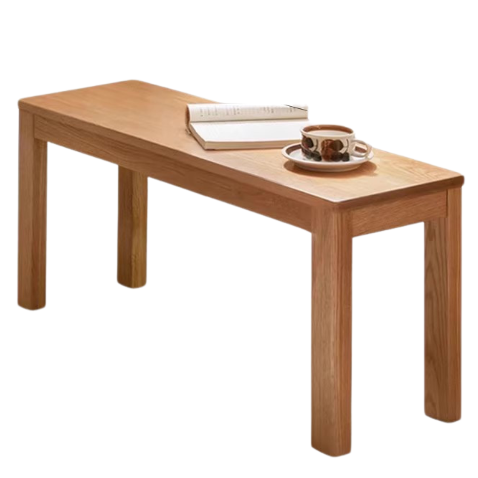 Ash, Oak, Beech, Solid Rubberwood Wide Seat Bench