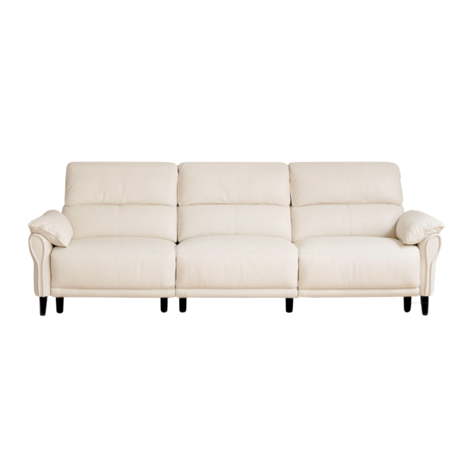 Leather Modern Simple Cowhide Down Sofa.