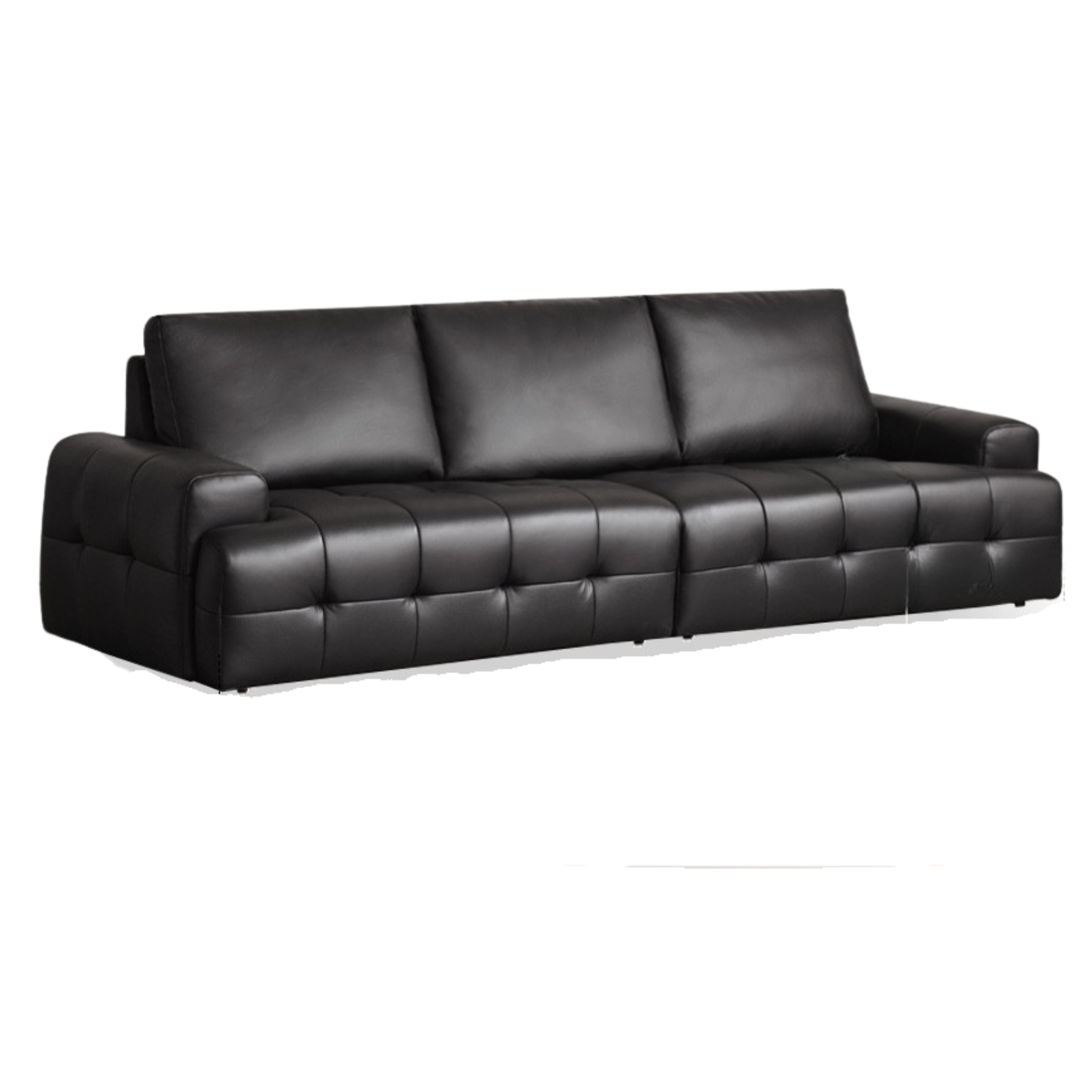 Modern Italian-Style Genuine Leather Sofa